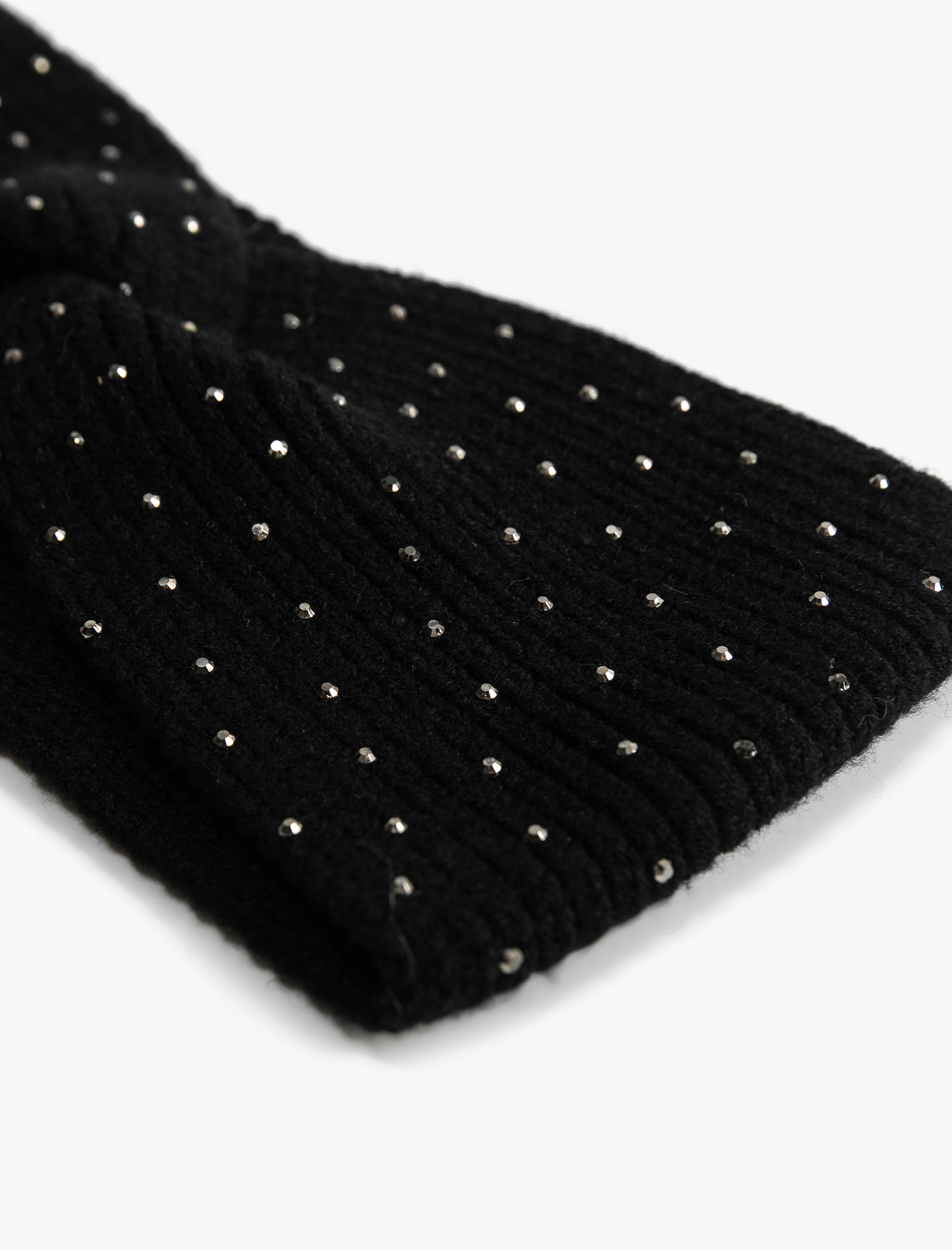  Kadın Saç Bandı Düğüm Detaylı Boncuklu