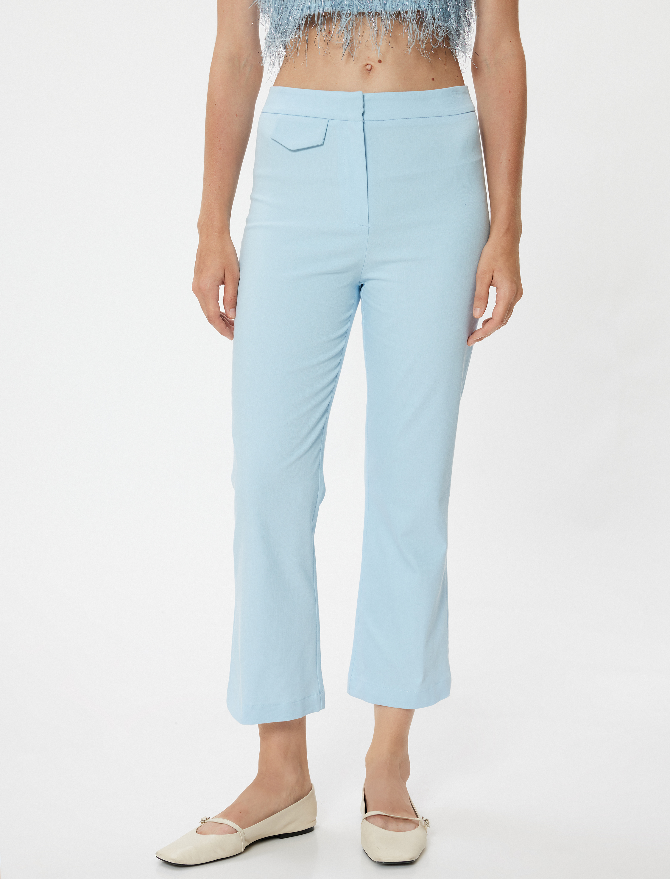 Kısa İspanyol Paça Pantolon