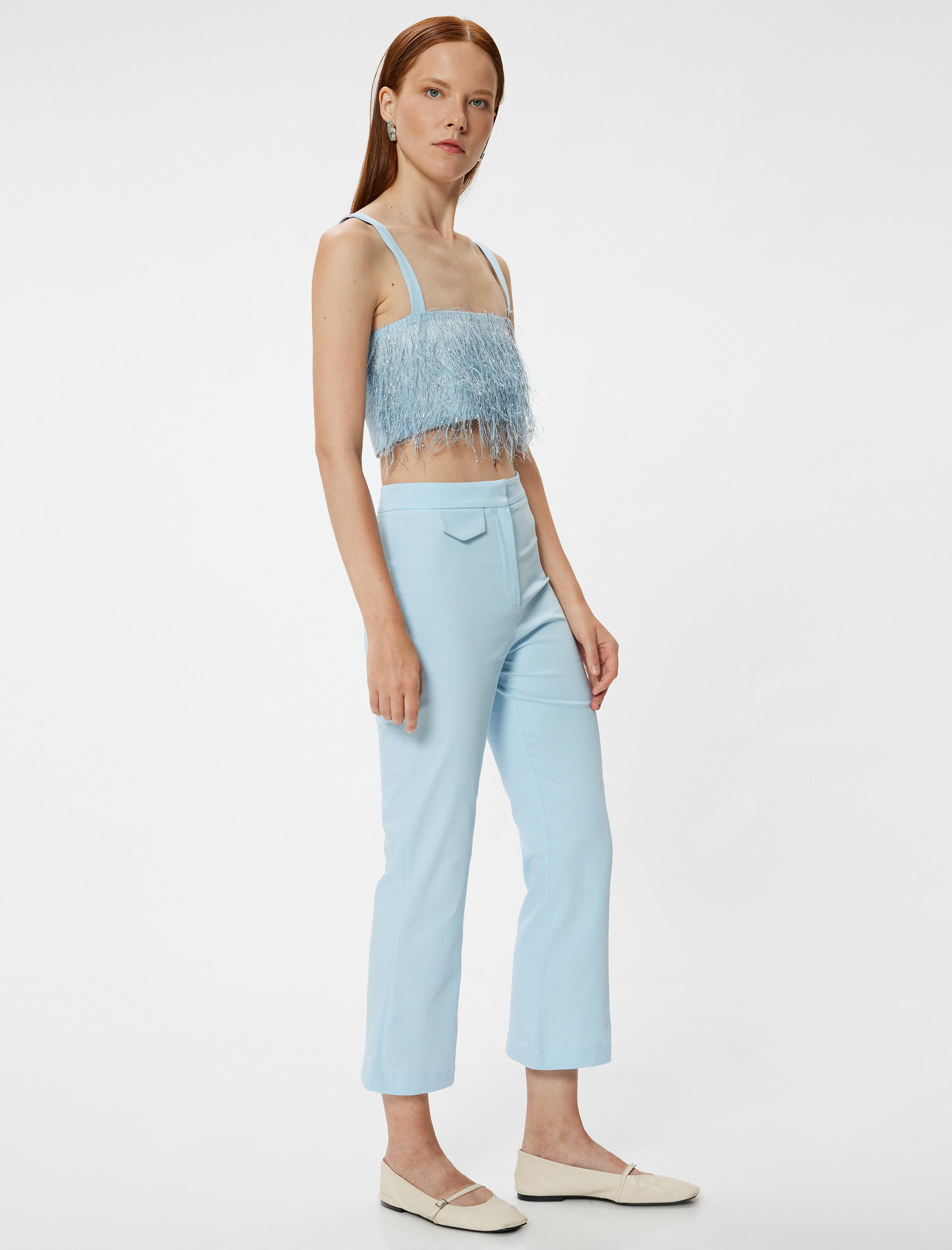 Kısa İspanyol Paça Pantolon