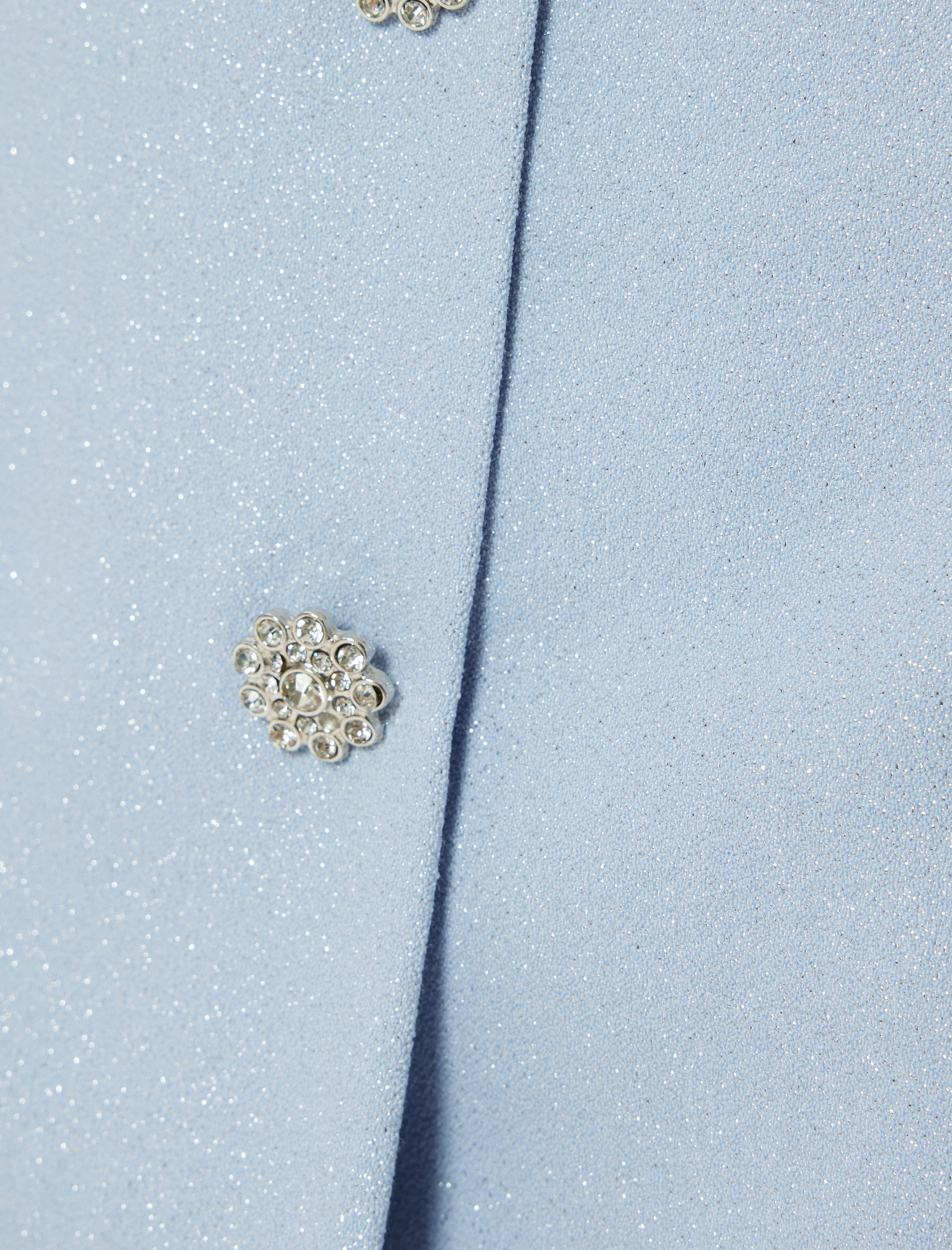   Mini Etek A Kesim Taşlı Düğme Detaylı