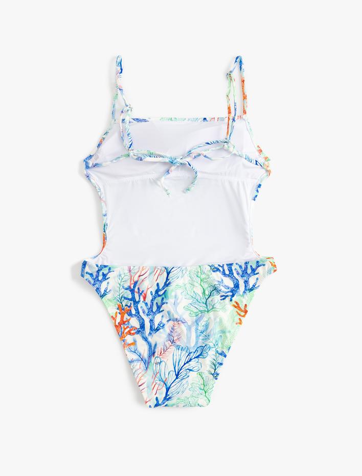  Koton X Şahika Ercümen - Mayokini Mercan Baskılı İnce Askılı