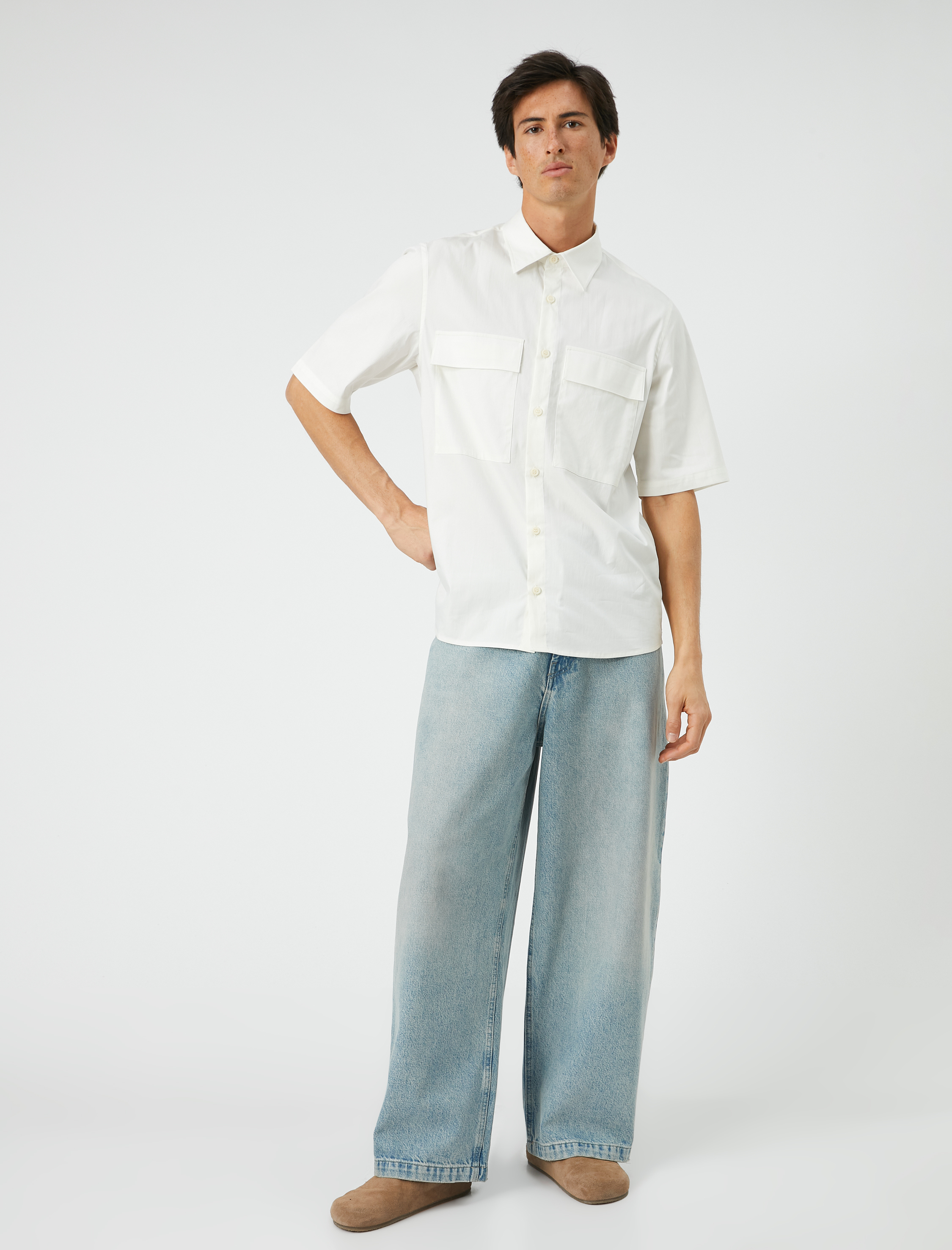   Loose Fit Bol Paça Kot Pantolon Cepli - Rigel Loose Fit Jeans