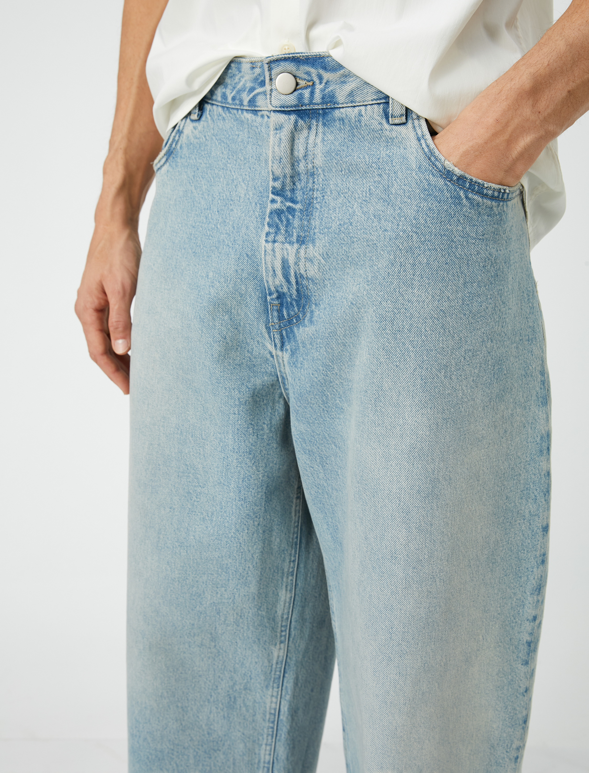   Loose Fit Bol Paça Kot Pantolon Cepli - Rigel Loose Fit Jeans