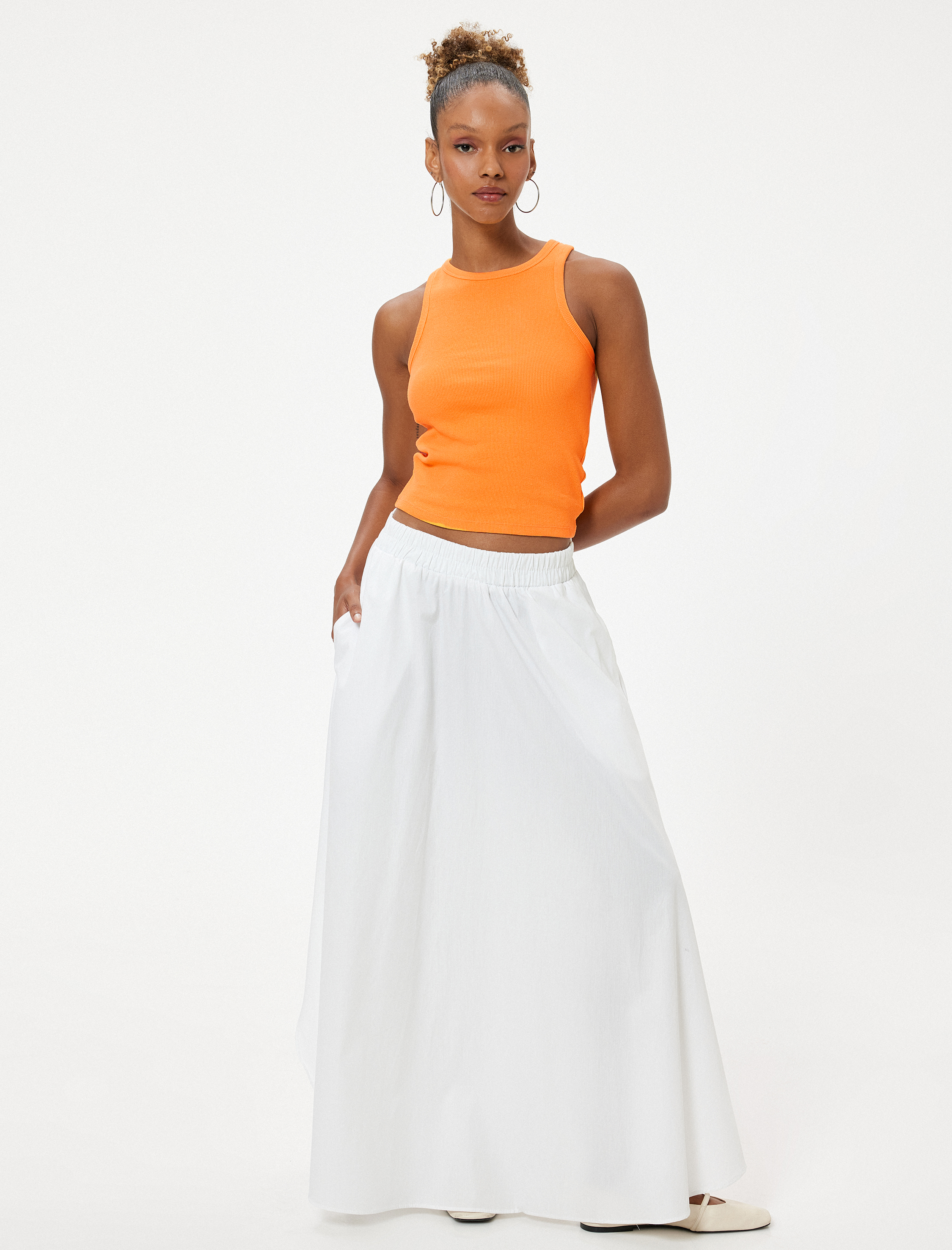 Ribanalı Basic Atlet Pamuklu Slim Fit