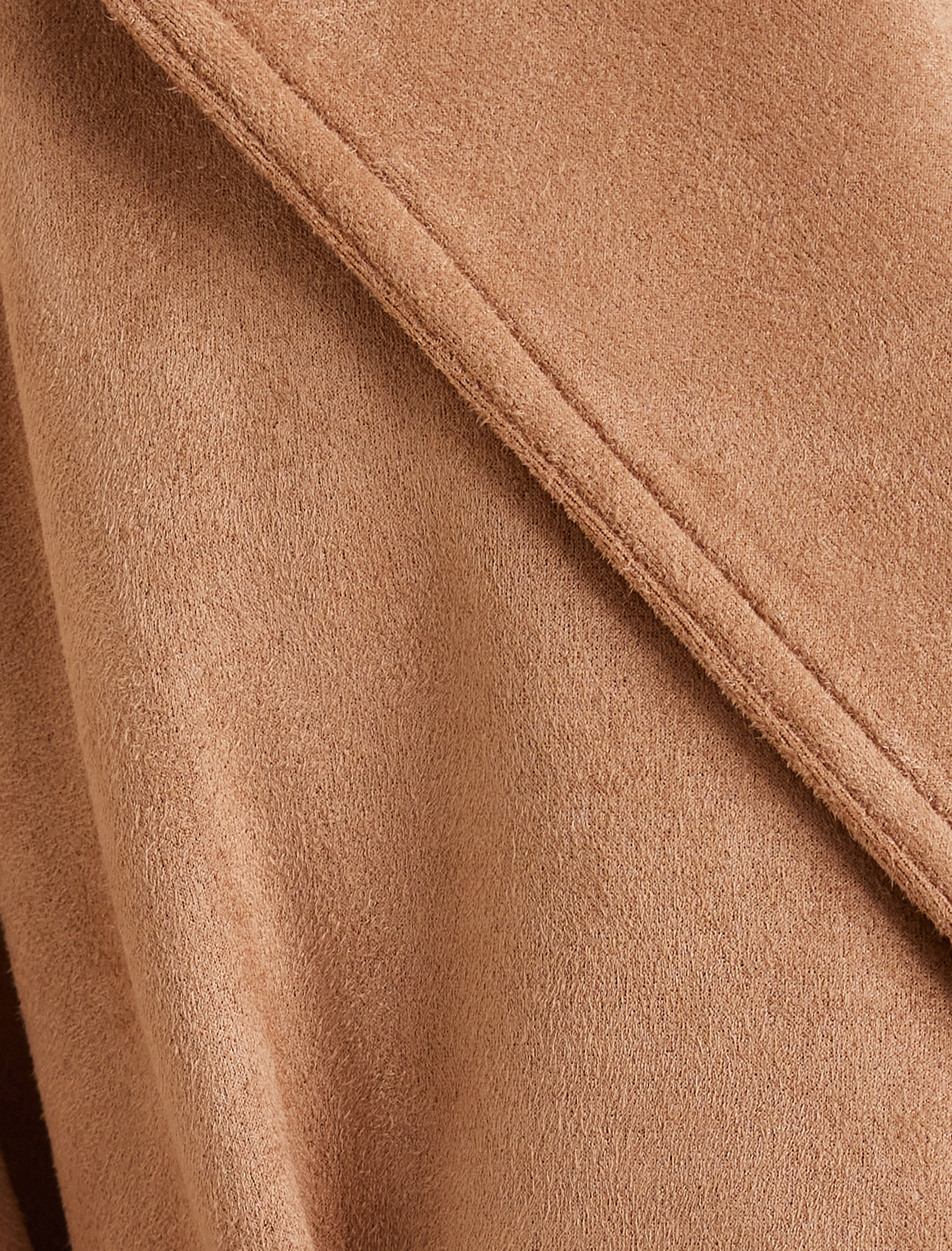 Suni Süet Trençkot Uzun Kemerli