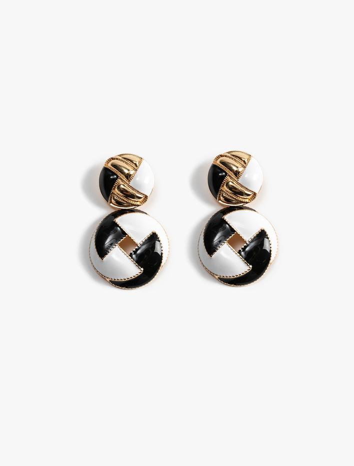 Kadın Geometrik Küpe Sallantılı Çok Renkli