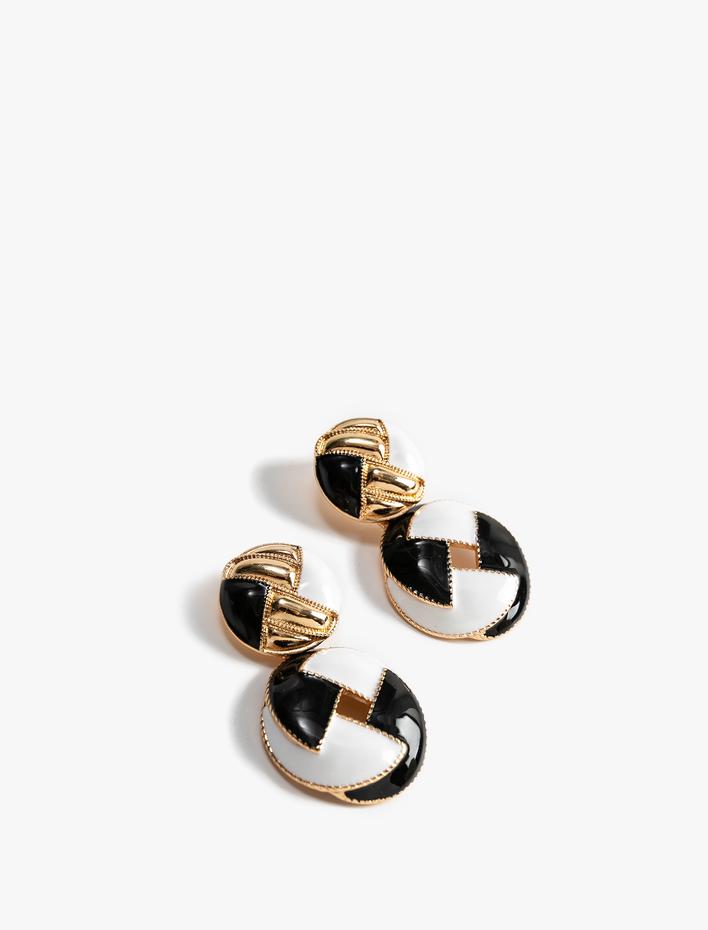 Kadın Geometrik Küpe Sallantılı Çok Renkli