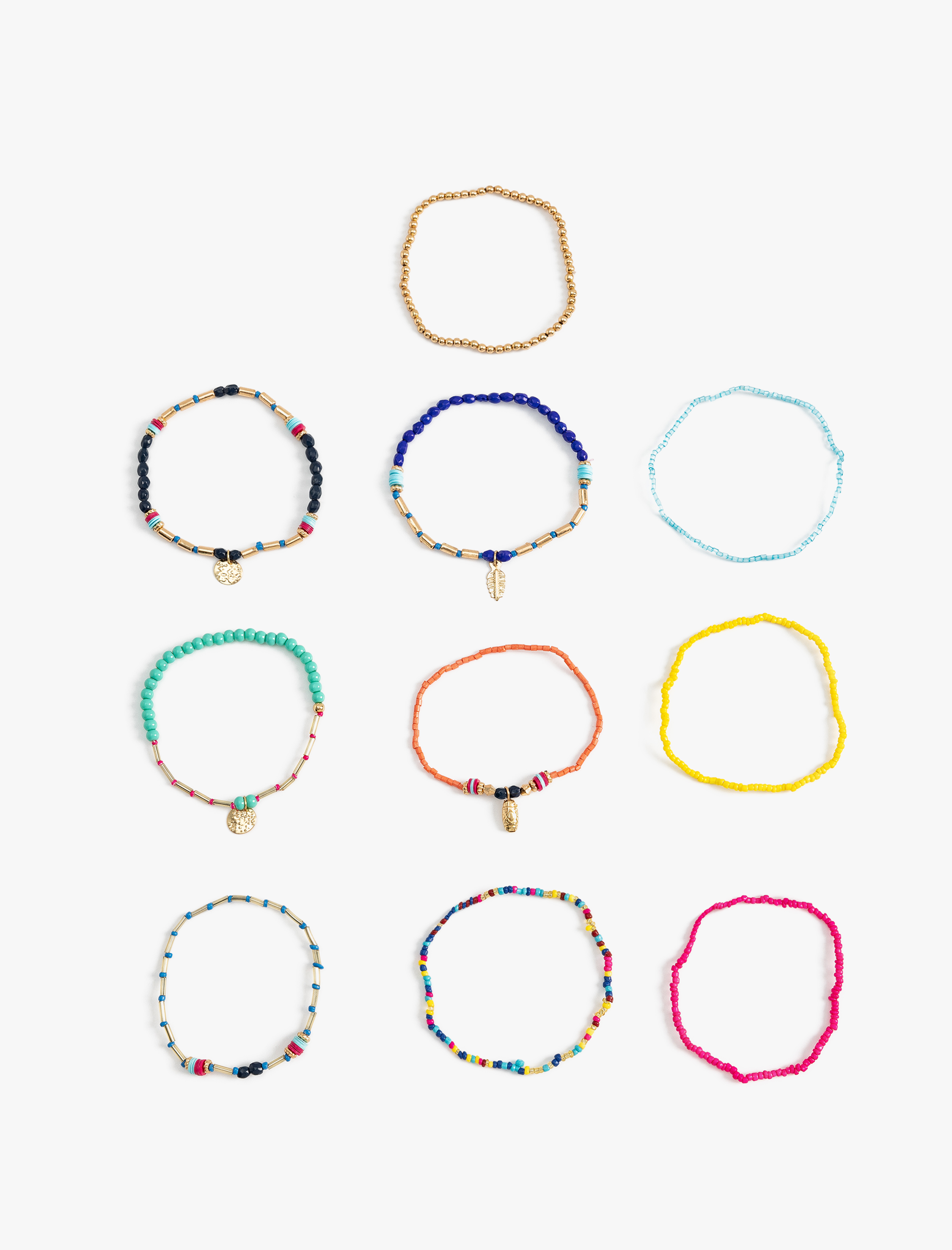  Kadın Çoklu Bileklik Seti Boncuklu