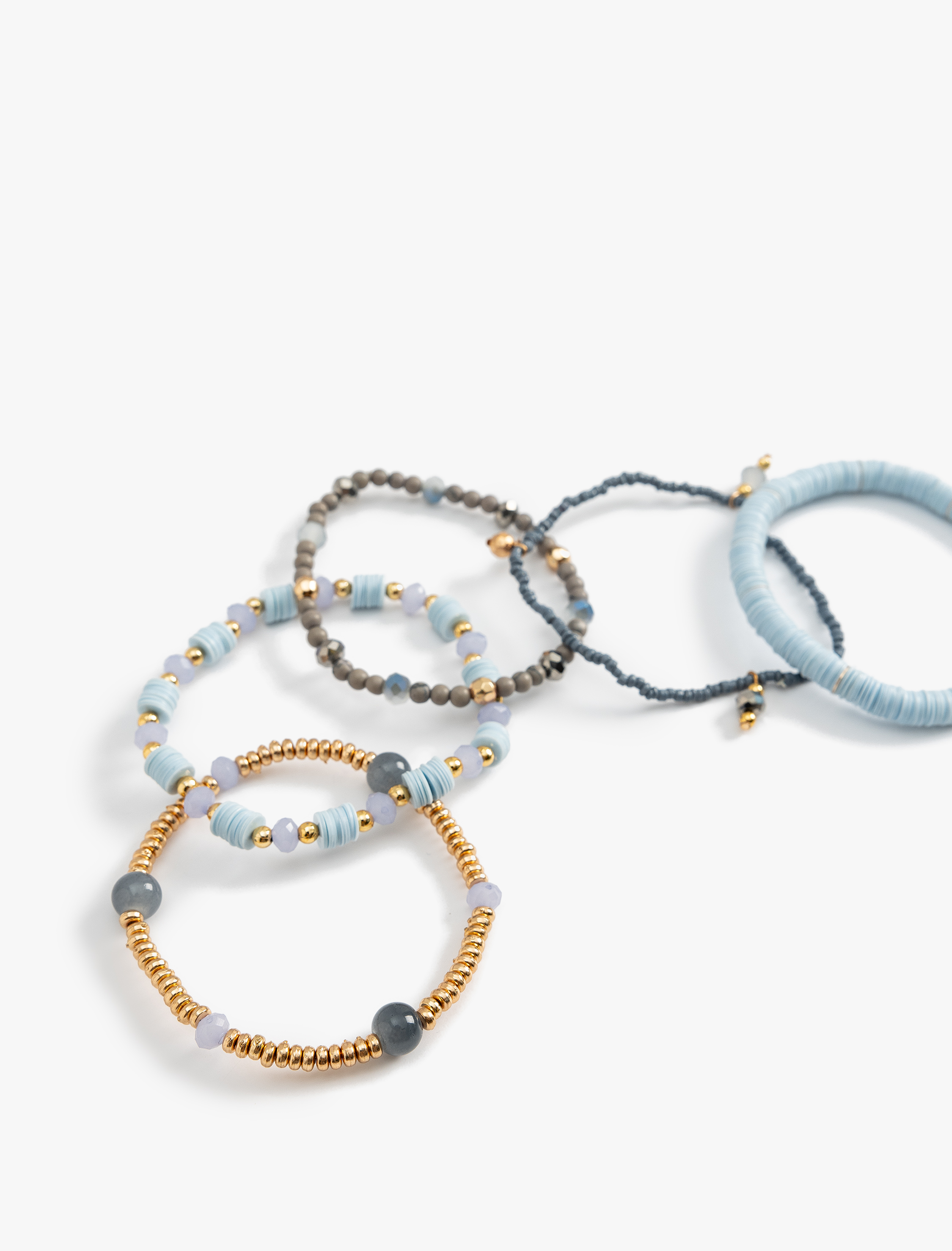  Kadın 5'li Bileklik Seti Boncuklu