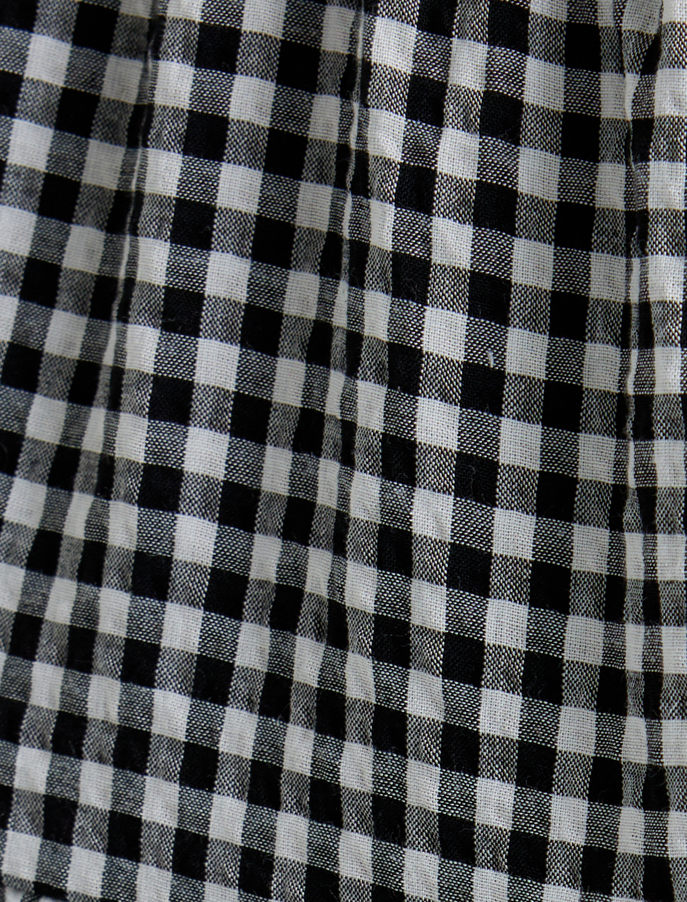   A Kesim Uzun Etek Yüksek Bel Pötikareli Yırtmaç Detaylı