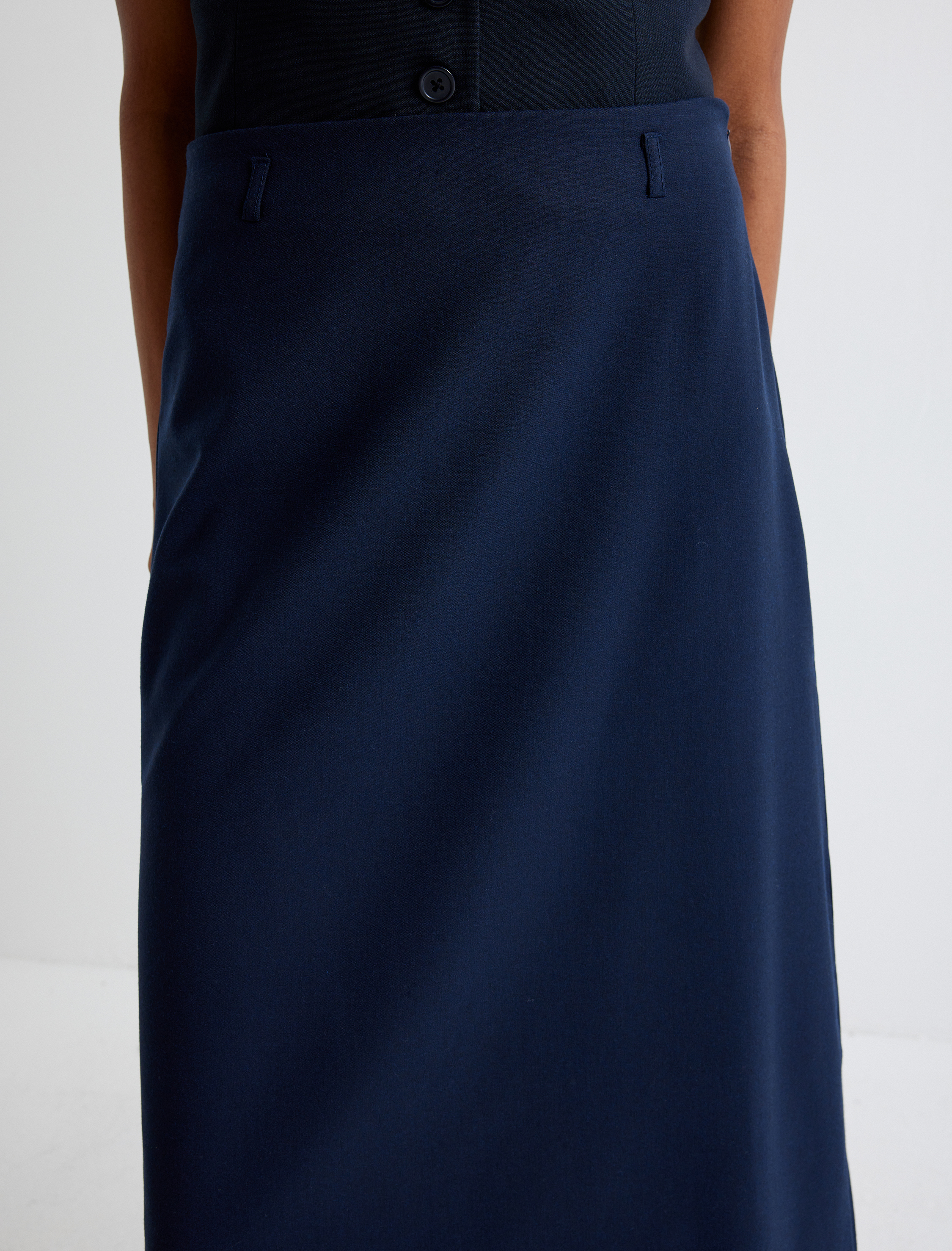   Uzun Kalem Etek Kemer Detaylı Rahat Kalıp Standart Bel