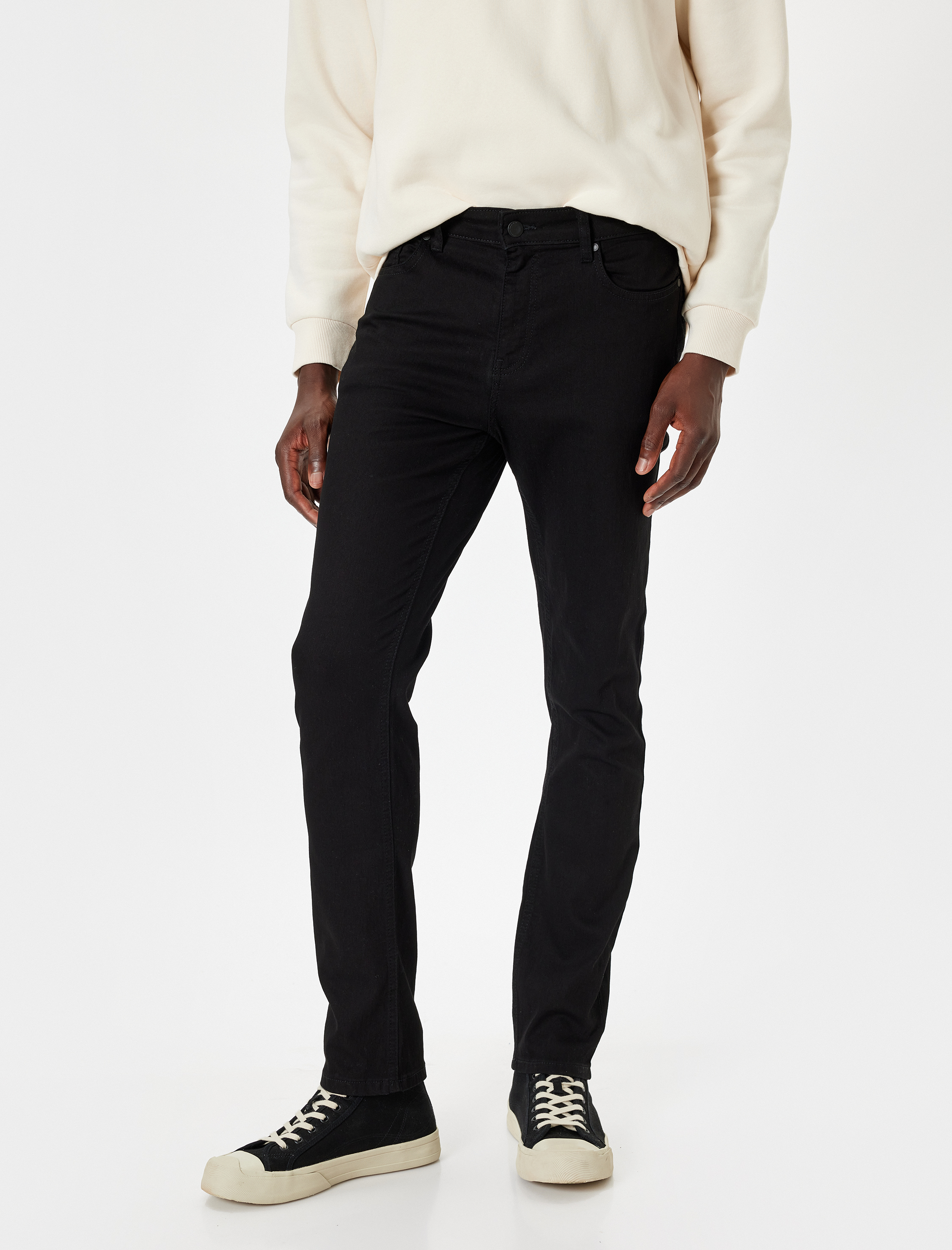   Slim Fit Kot Pantolon Normal Bel - Brad Jean