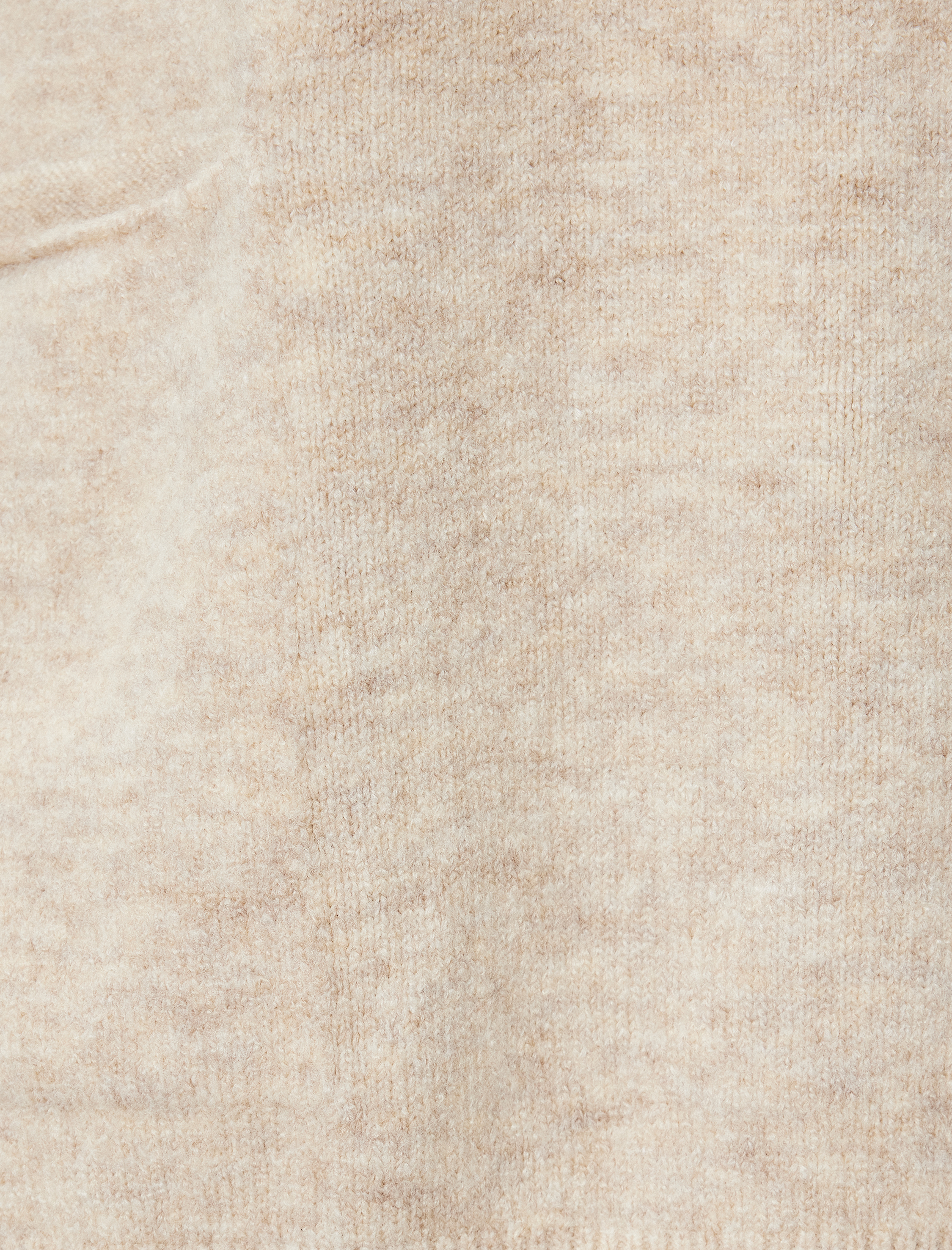   Triko Tunik Kazak Oversize Dik Yaka Cep Detaylı Uzun Kollu