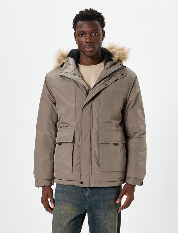 Anorak Ceket Slim Fit Fermuarlı_2