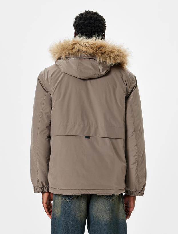 Anorak Ceket Slim Fit Fermuarlı_3