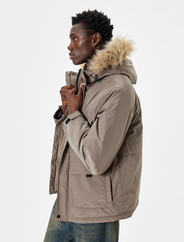 Anorak Ceket Slim Fit Fermuarlı_1