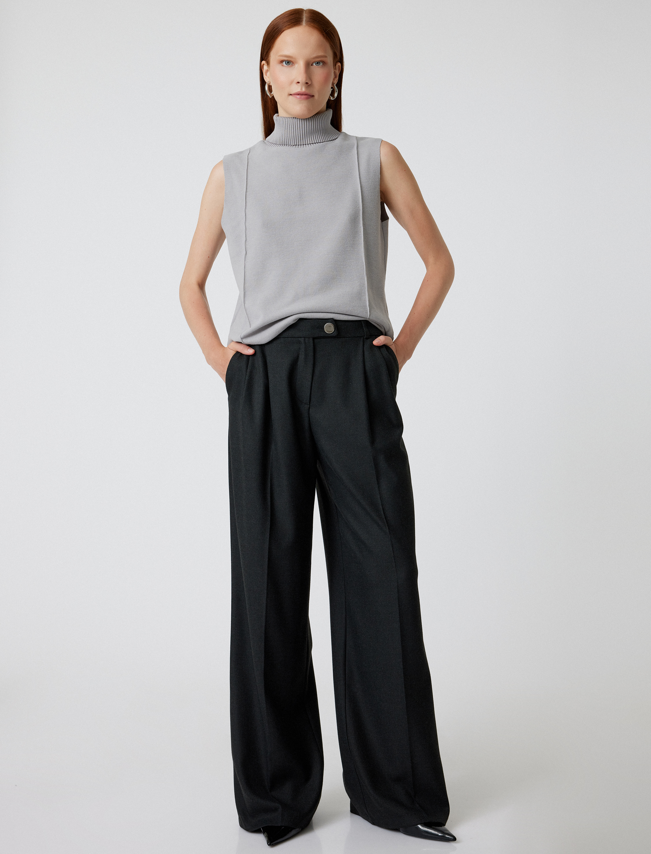 Basic Kolsuz Balıkçı Yaka Triko Kazak