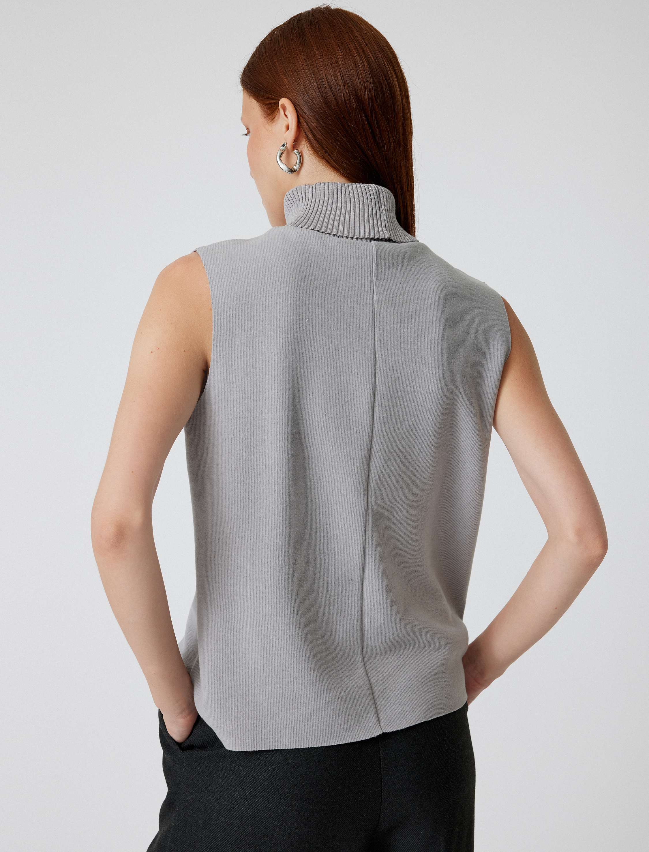 Basic Kolsuz Balıkçı Yaka Triko Kazak