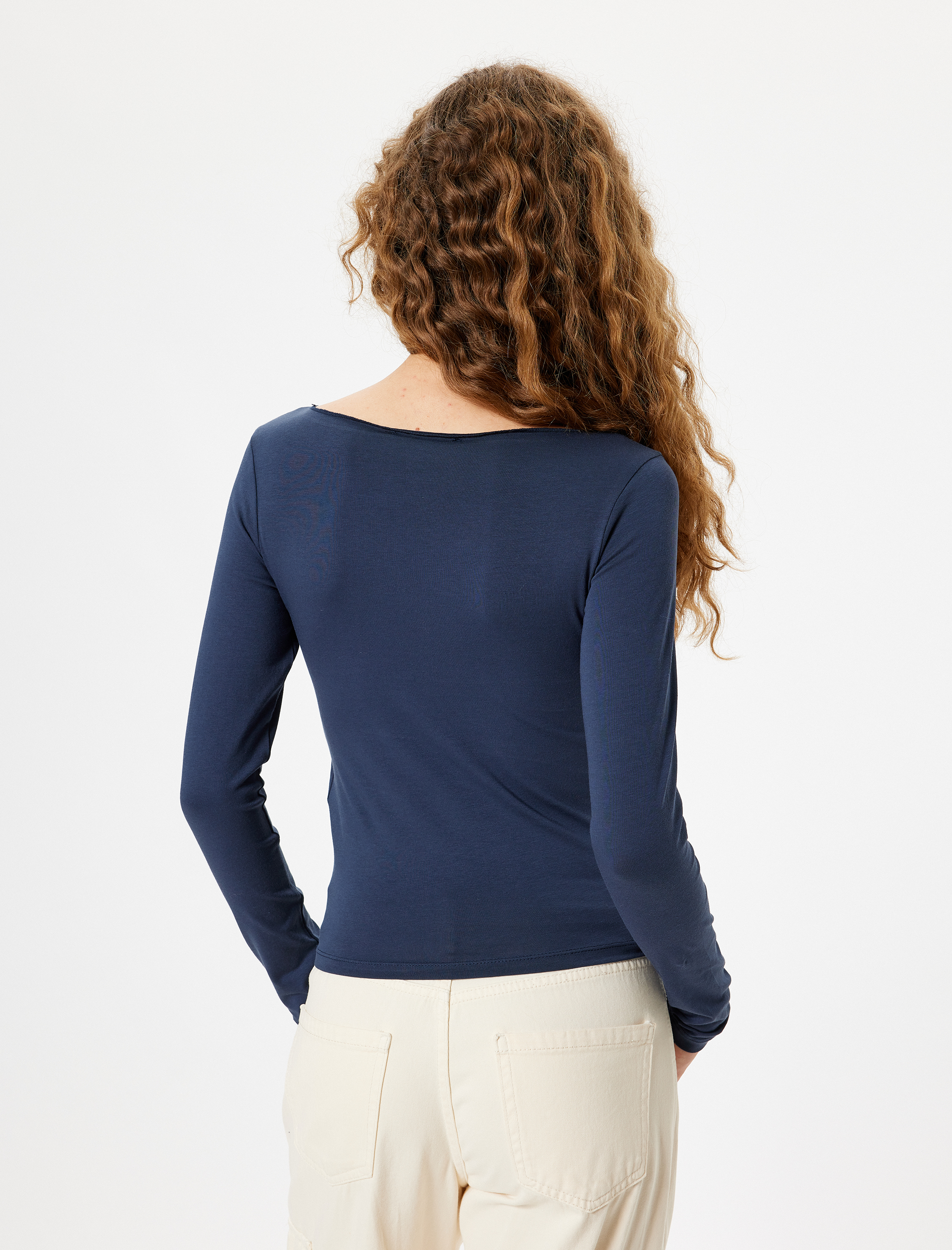   Uzun Kollu Body Basic Bisiklet Yaka Slim Fit