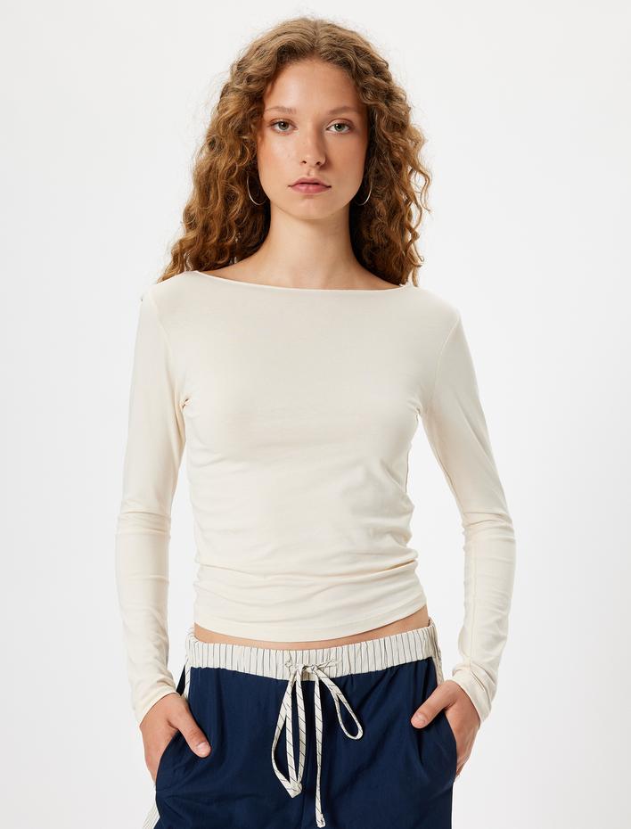  Uzun Kollu Body Basic Bisiklet Yaka Slim Fit