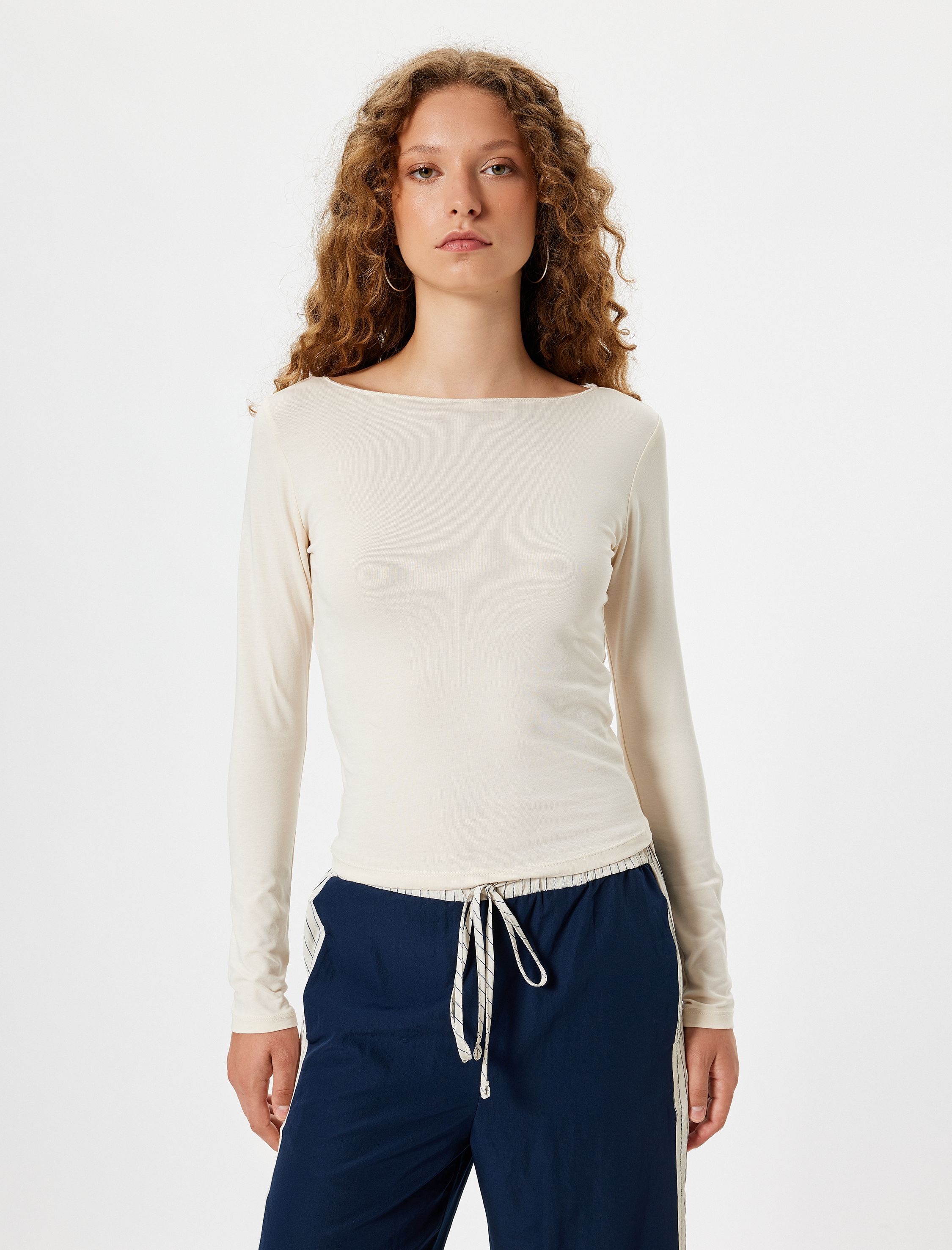   Uzun Kollu Body Basic Bisiklet Yaka Slim Fit