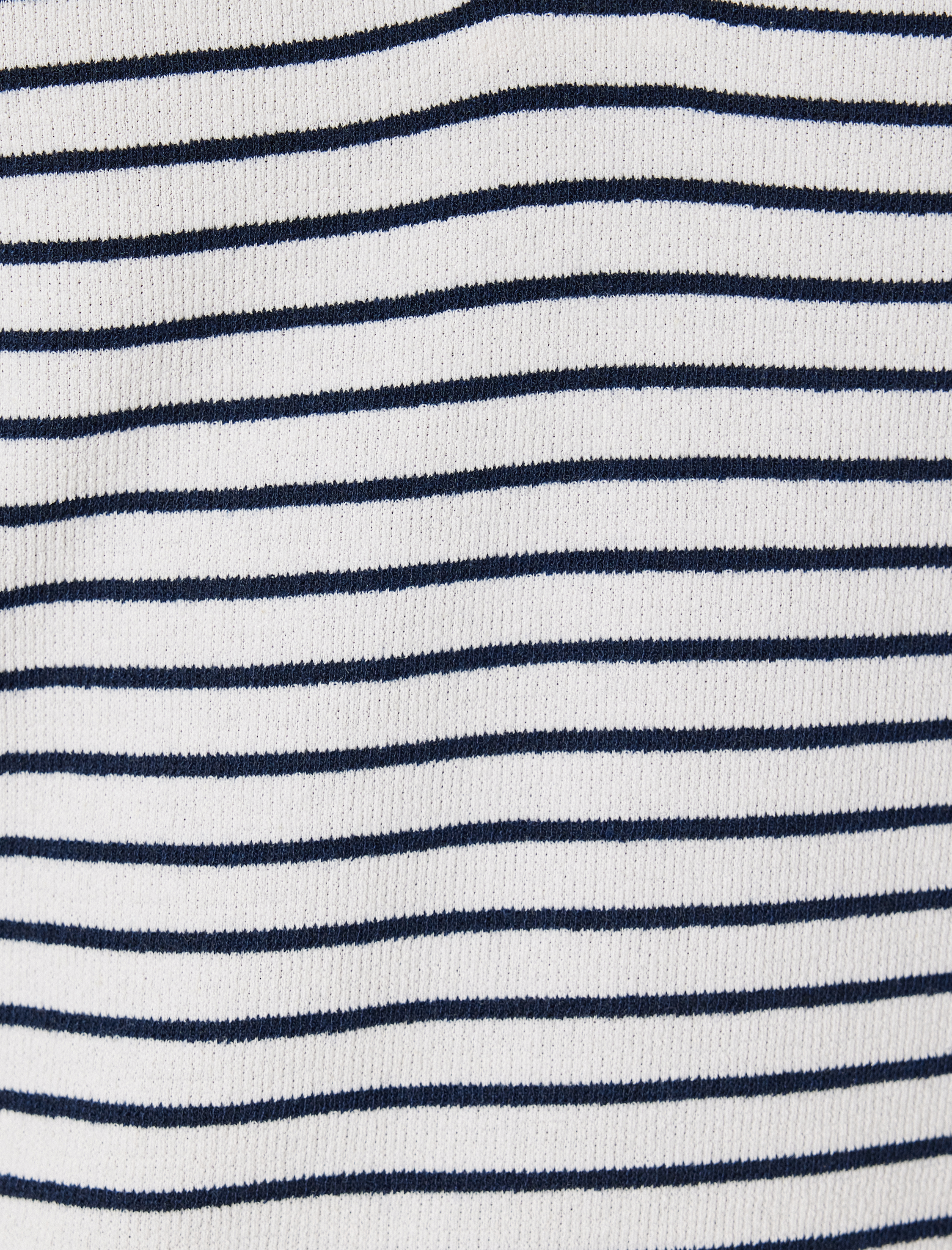   Düğmeli Kısa Kollu Pamuk Karışımlı Çizgili Polo Yaka Tişört