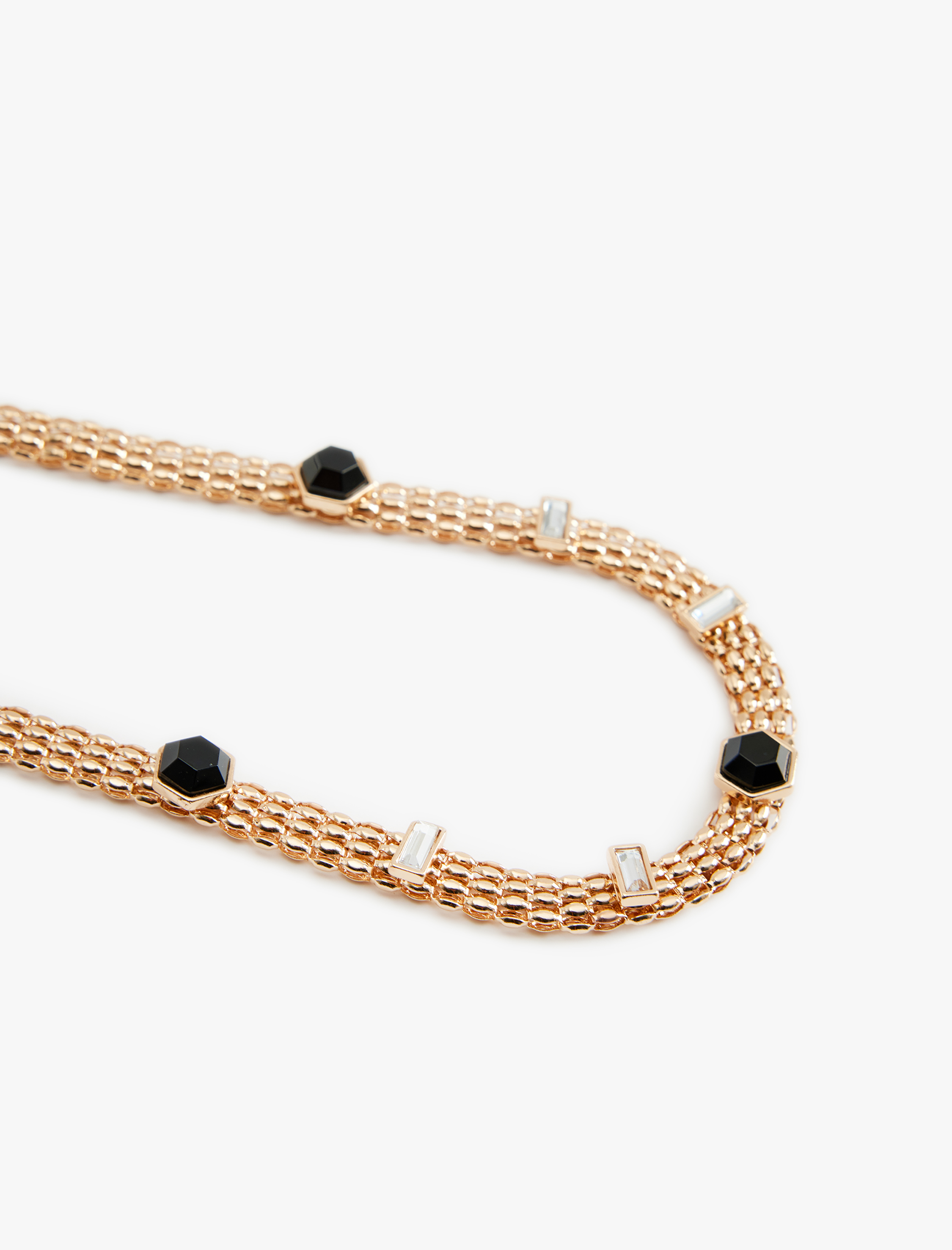  Kadın Taşlı Zincir Kolye