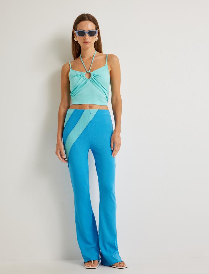  Koton X Şahika Ercümen - Askılı Atlet Halka Detaylı Boyundan Bağlamalı