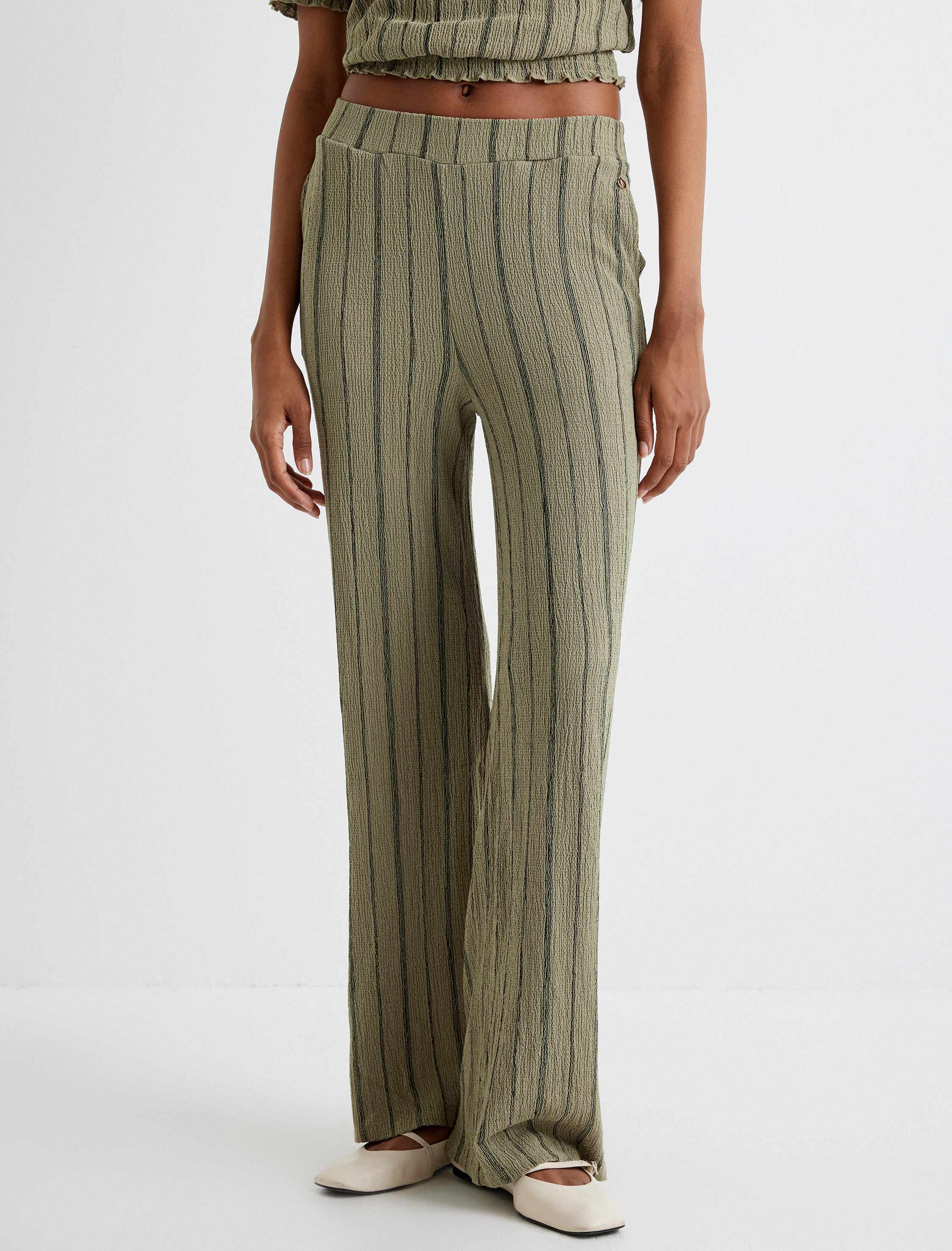   Bol Paça Pantolon Cepli Dokulu Standart Bel