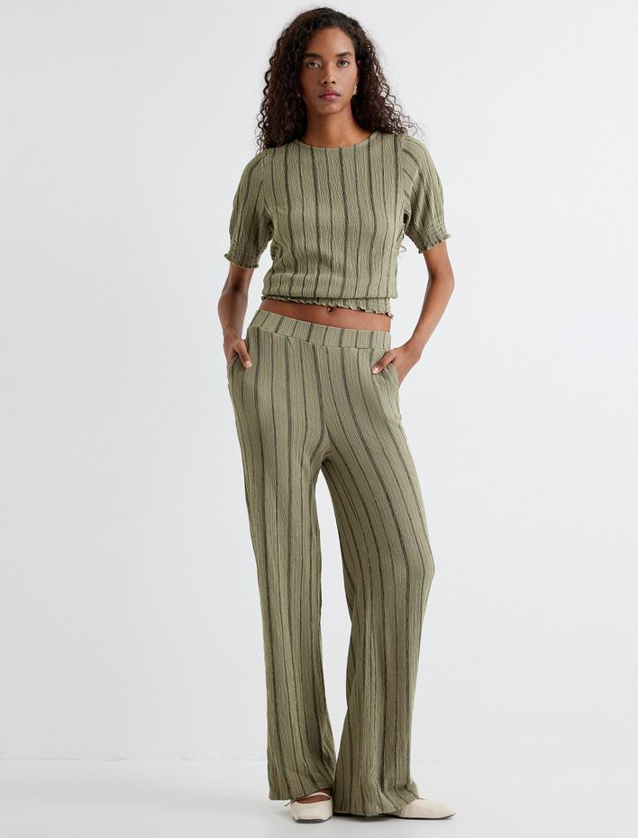  Bol Paça Pantolon Cepli Dokulu Standart Bel