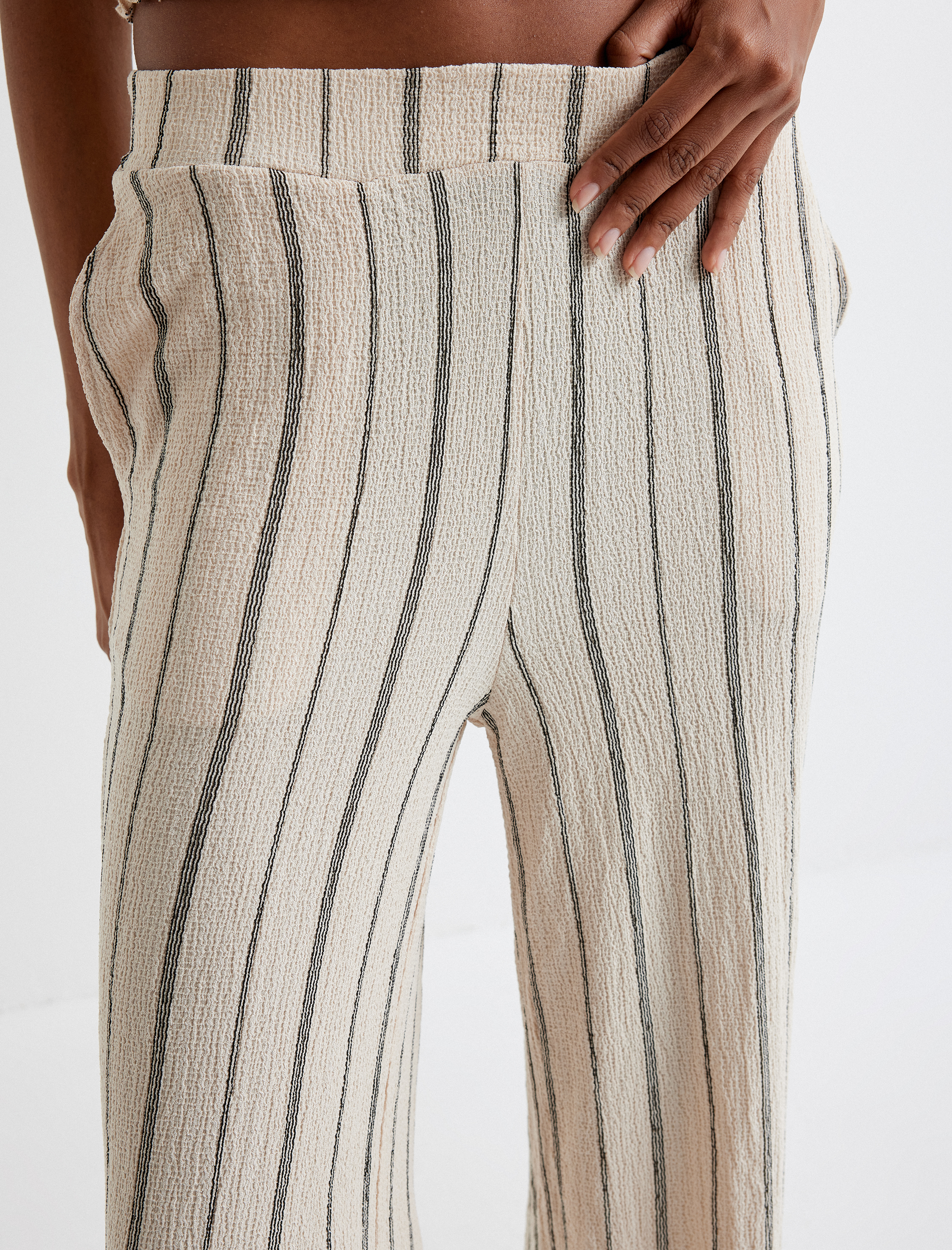   Bol Paça Pantolon Cepli Dokulu Standart Bel