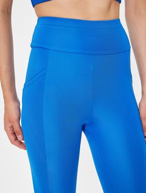 Spor Tayt Cep Detaylı Yüksek Bel Slim Fit_4