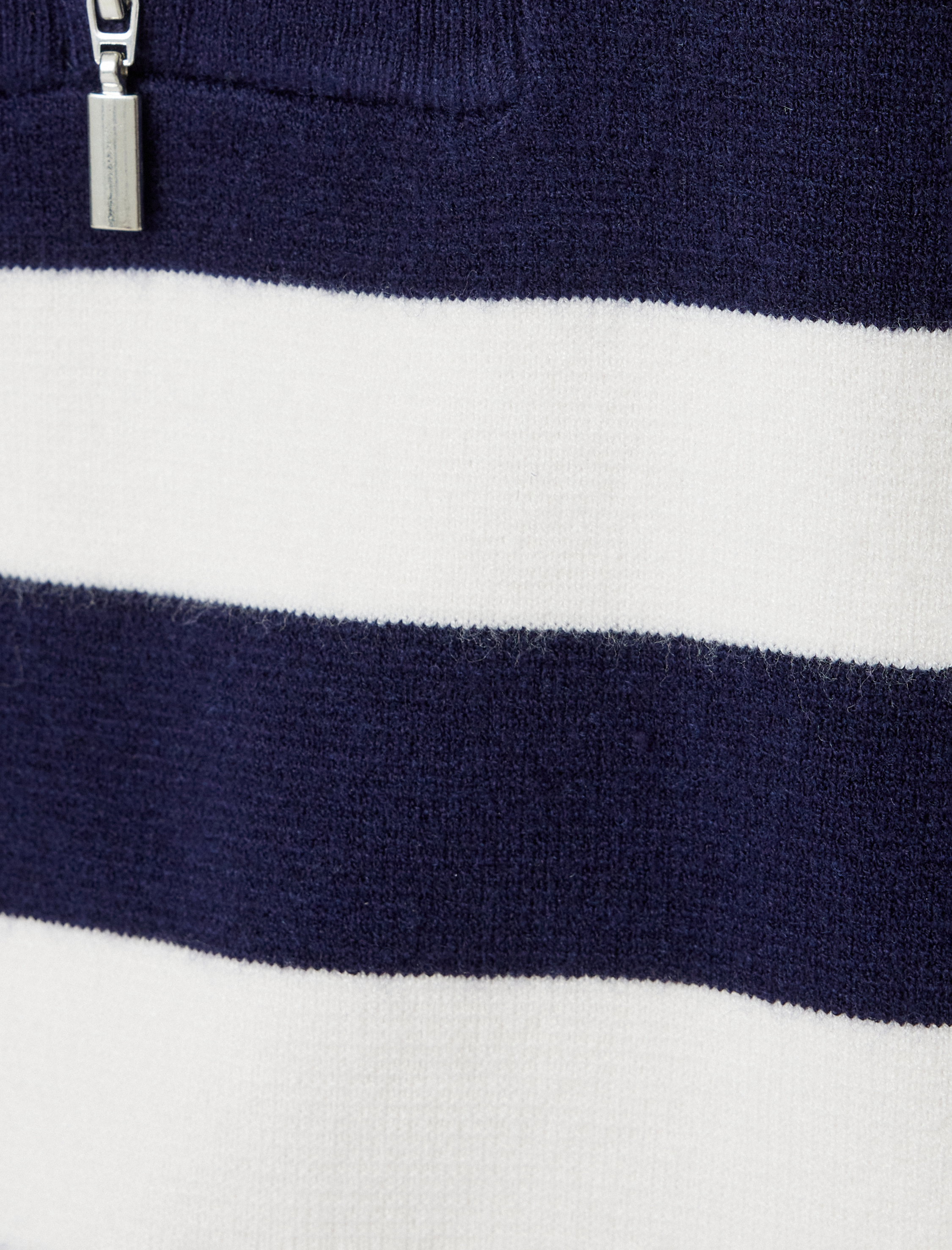   Yarım Fermuarlı Triko Kazak Dik Yaka