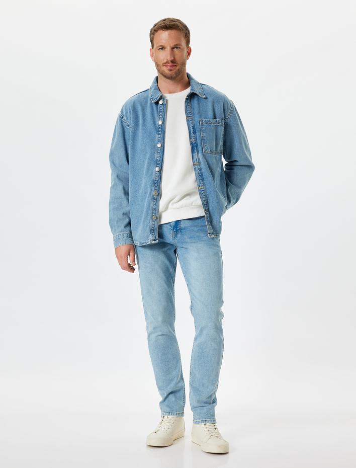  Standart Bel Slim Fit Kot Pantolon - Brad Jean