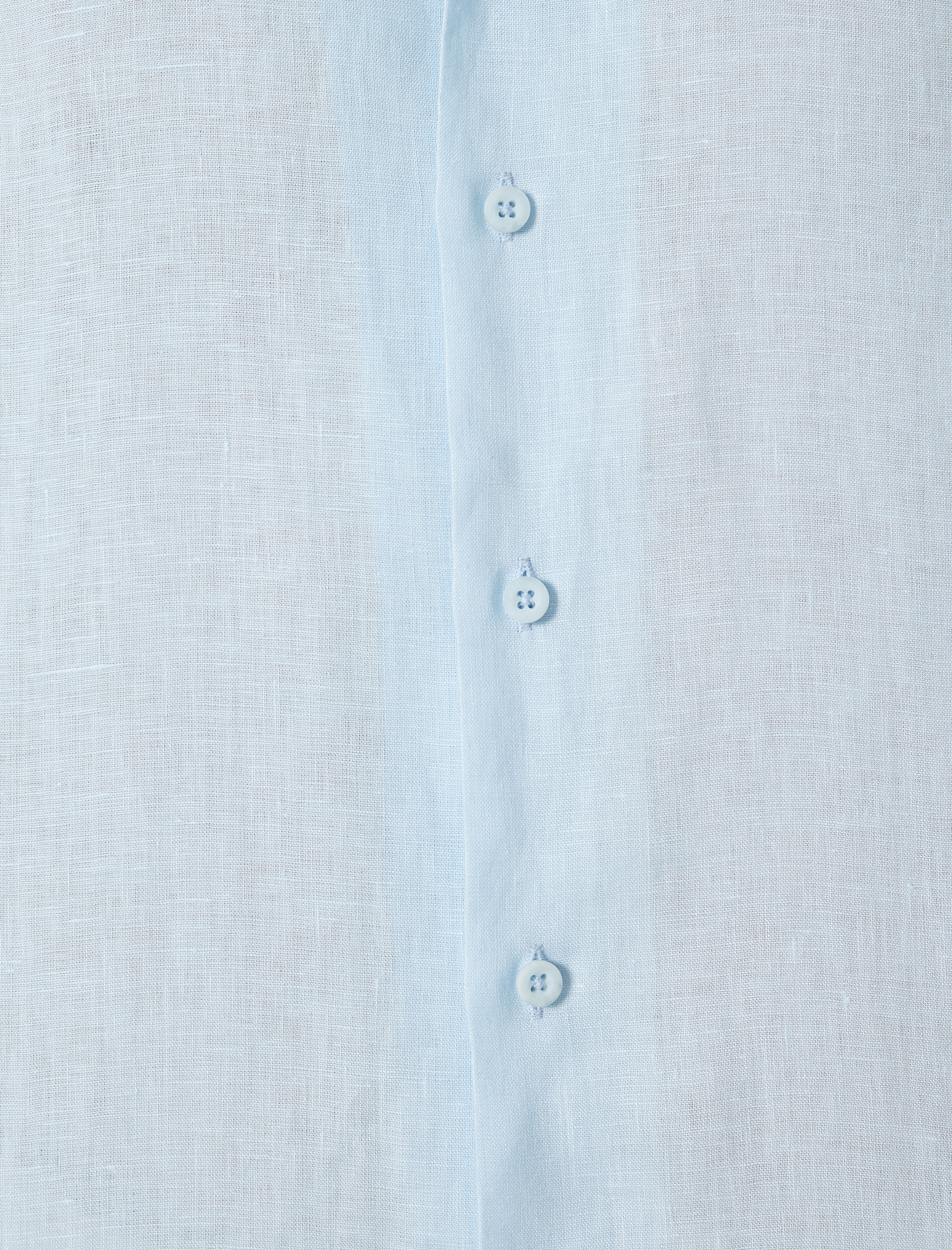   Keten Gömlek Basic Devrik Yaka Regular Fit