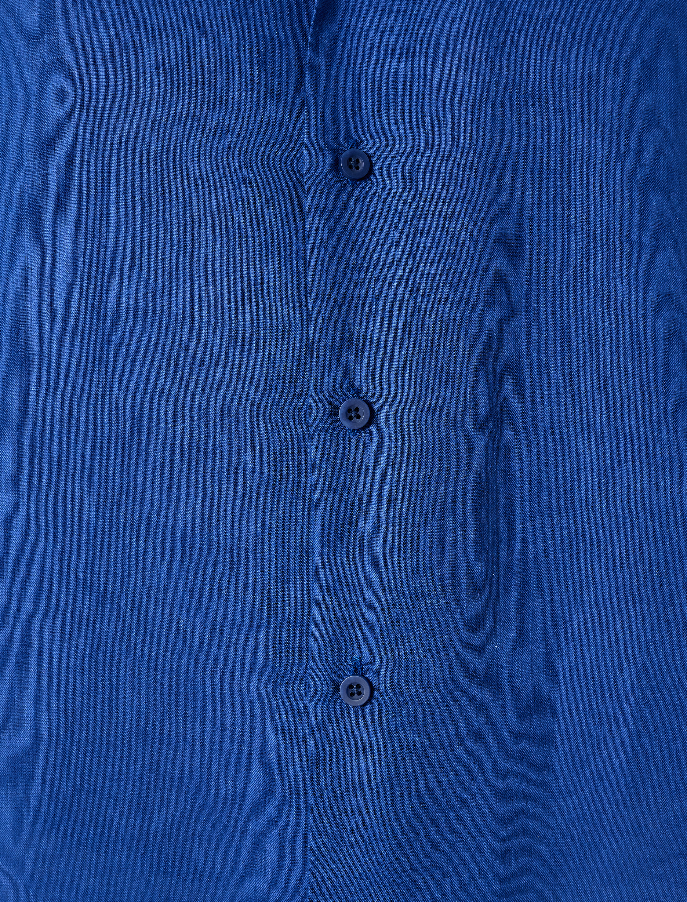 Keten Gömlek Basic Devrik Yaka Regular Fit