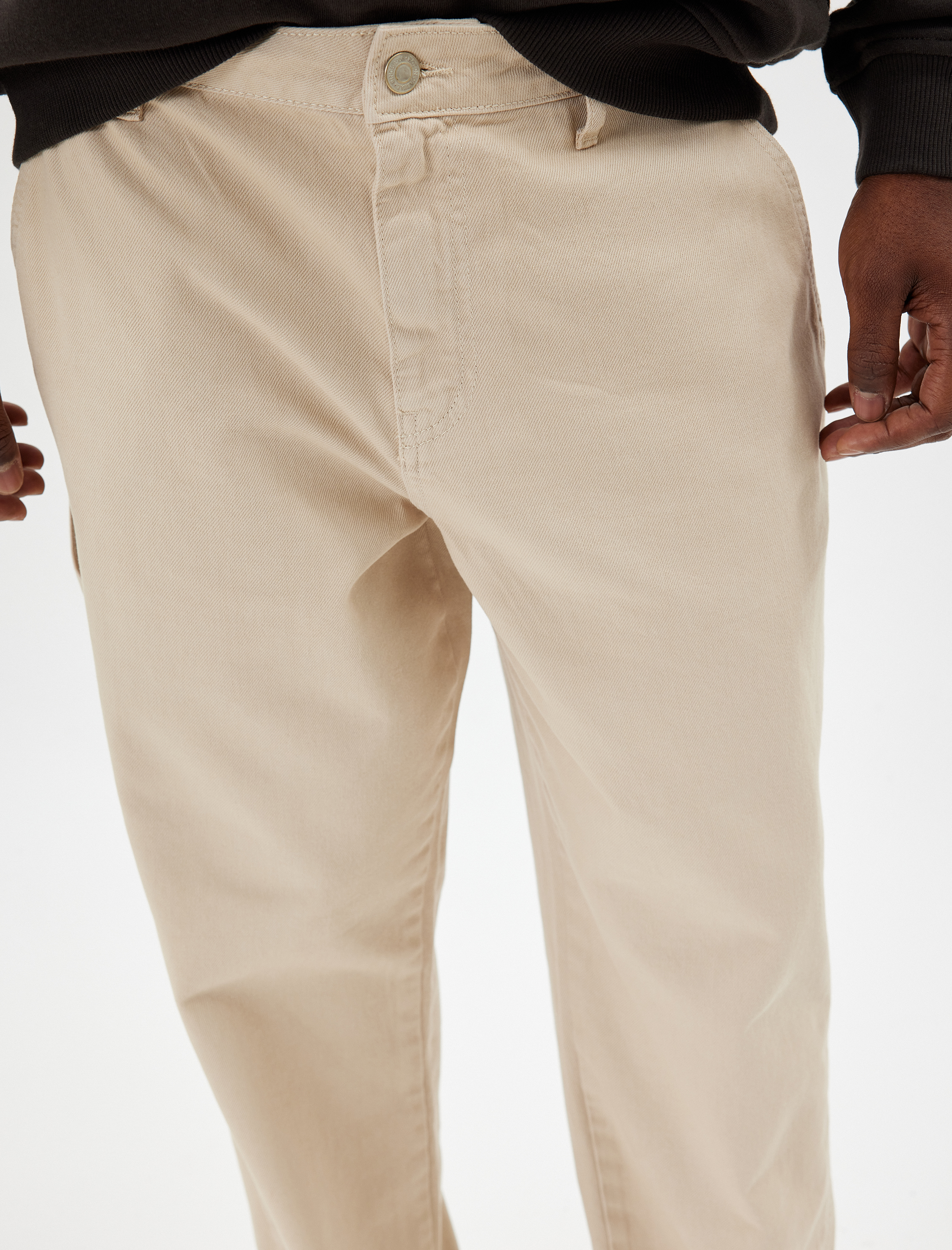   Chino Pantolon Cep Detaylı Pamuklu