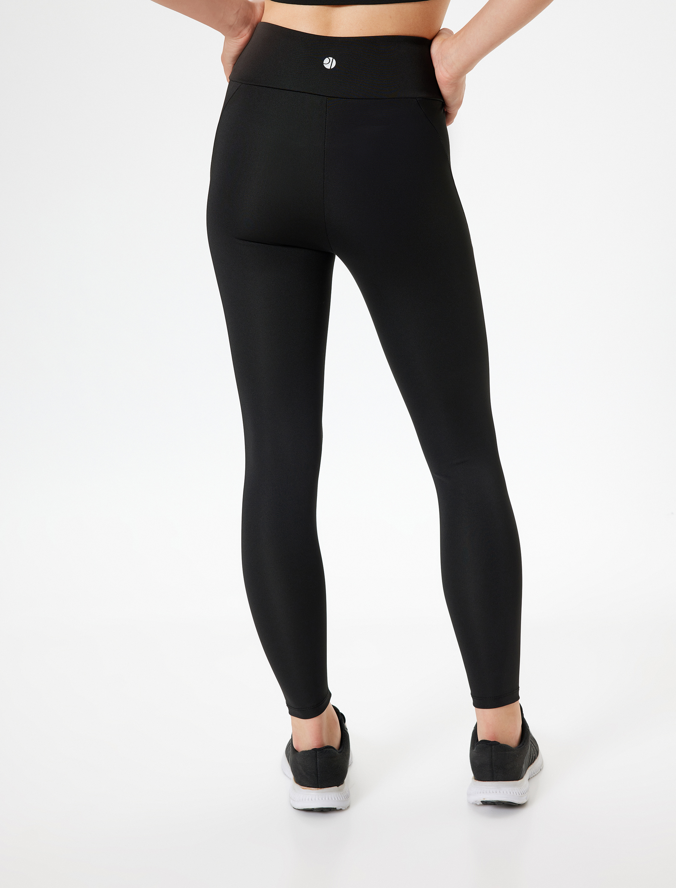 Spor Tayt Yüksek Bel İnterlok Slim Fit İnterlok