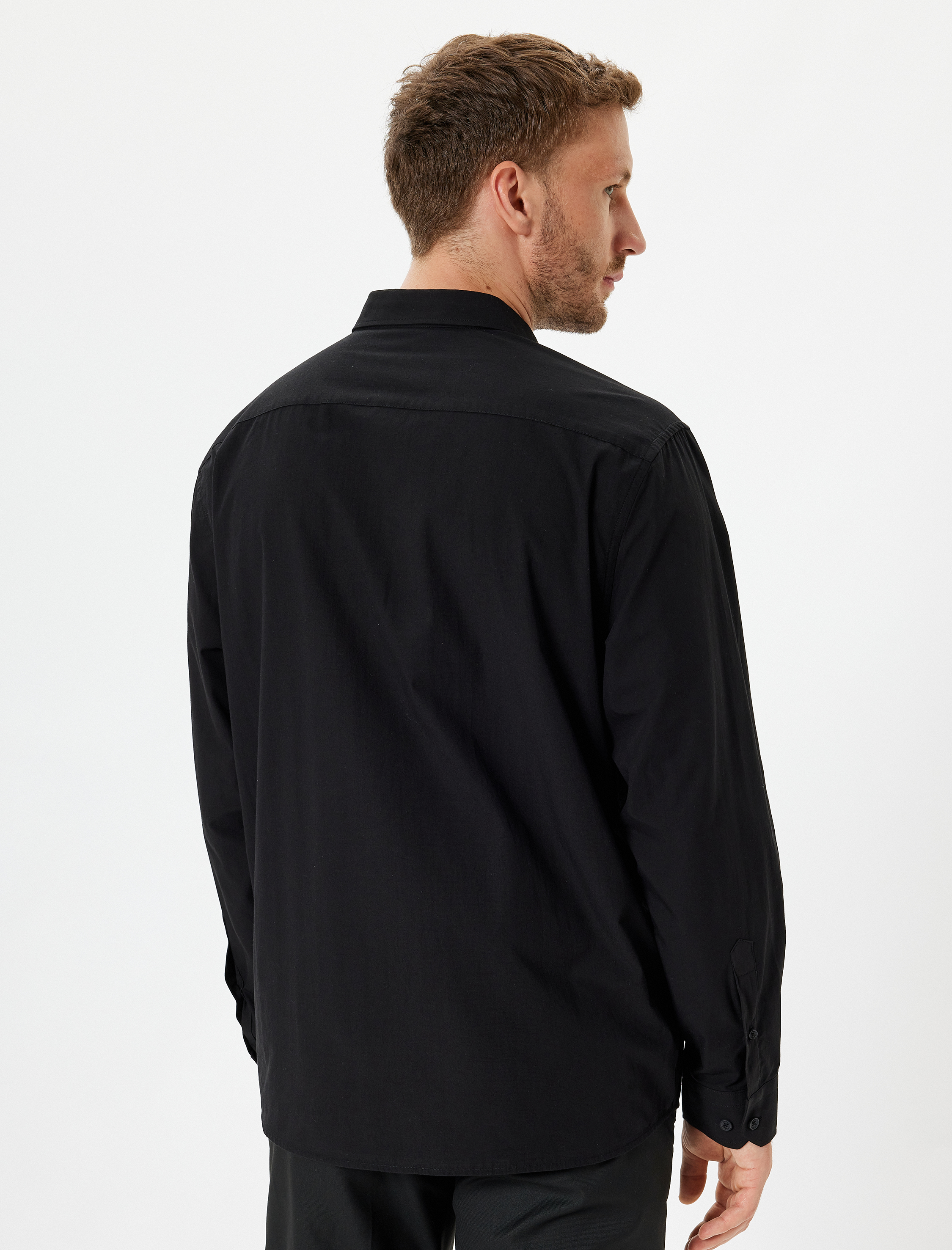   Slim Fit Gömlek Uzun Kollu Pamuklu