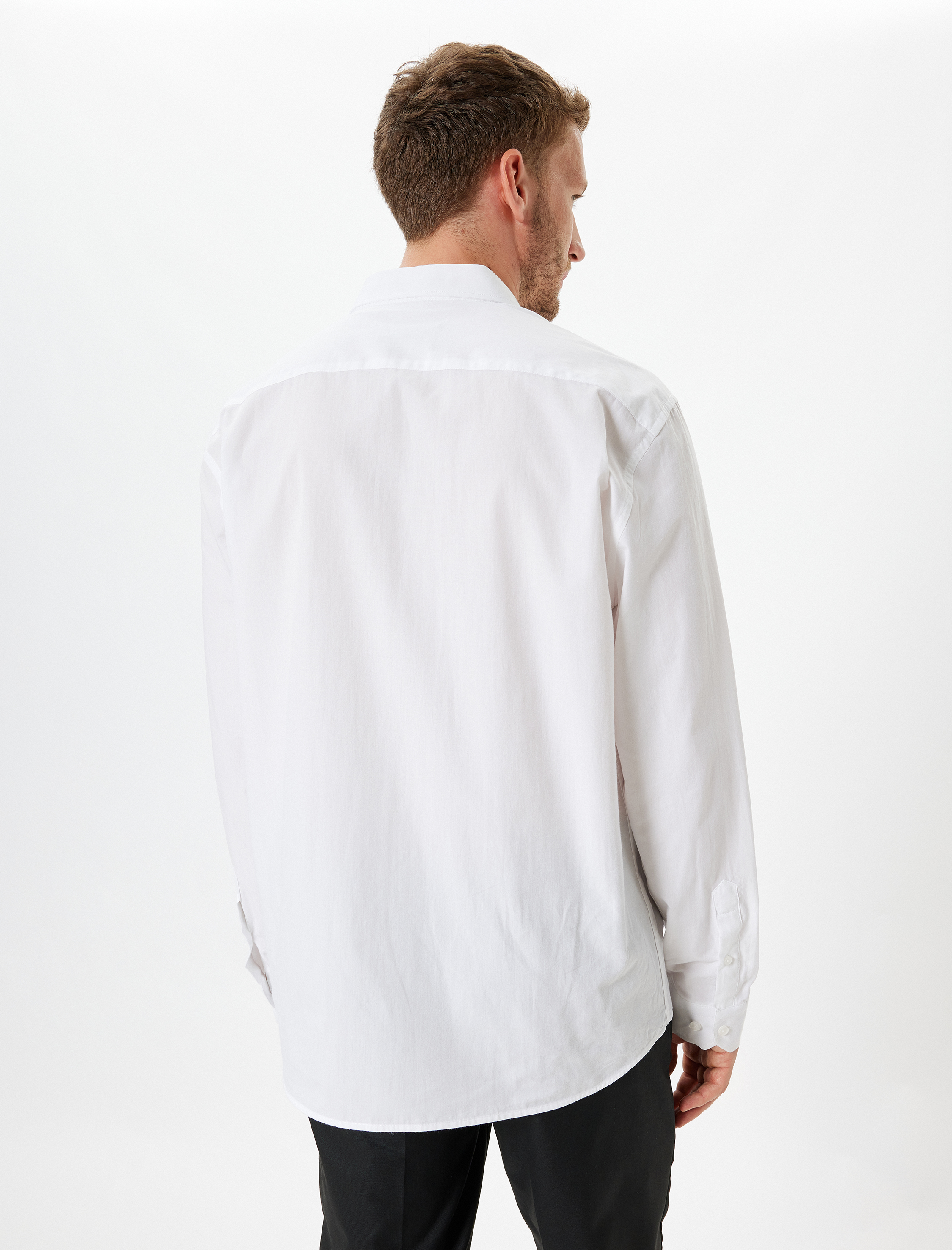   Slim Fit Gömlek Uzun Kollu Pamuklu