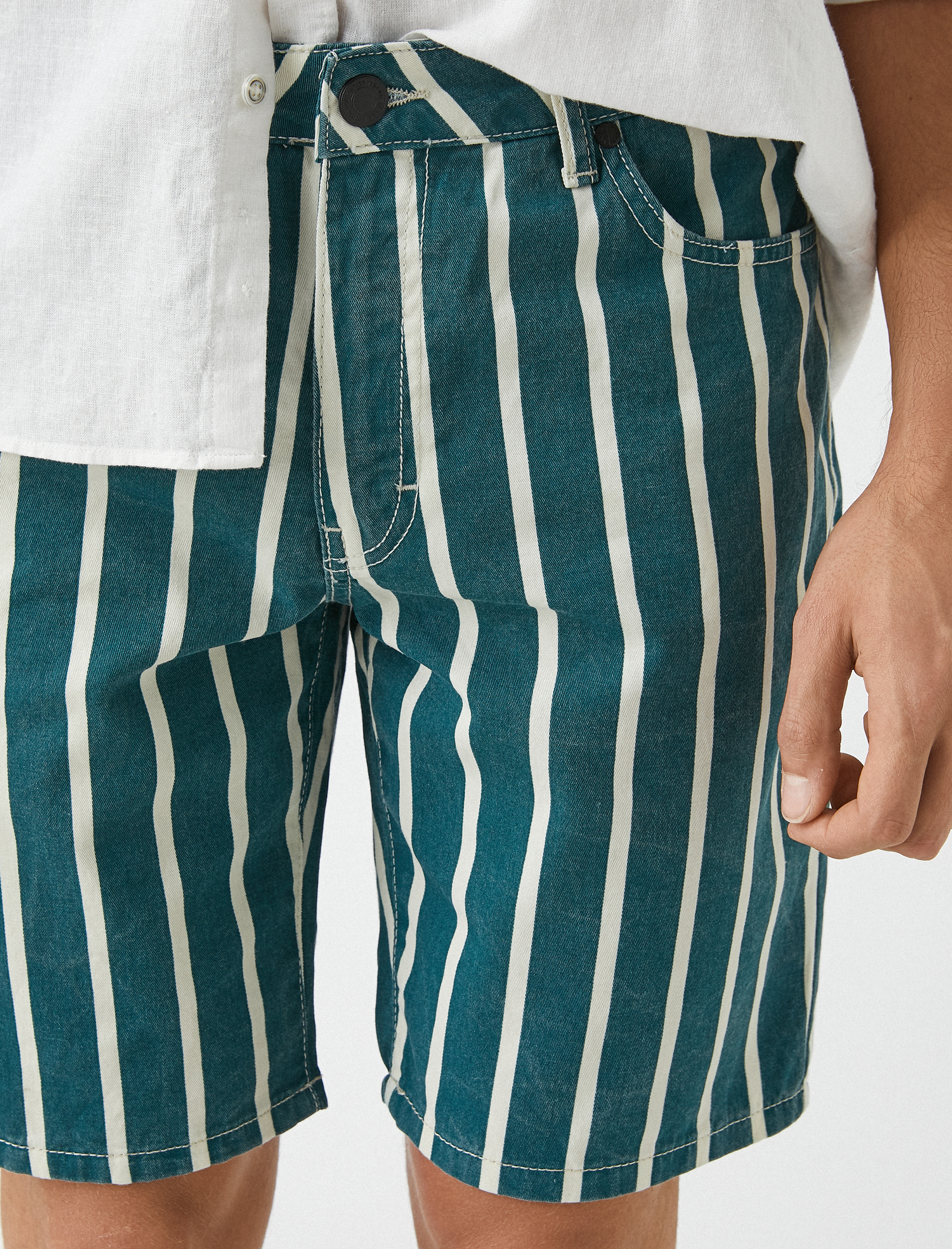   Gabardin Şort Cepli