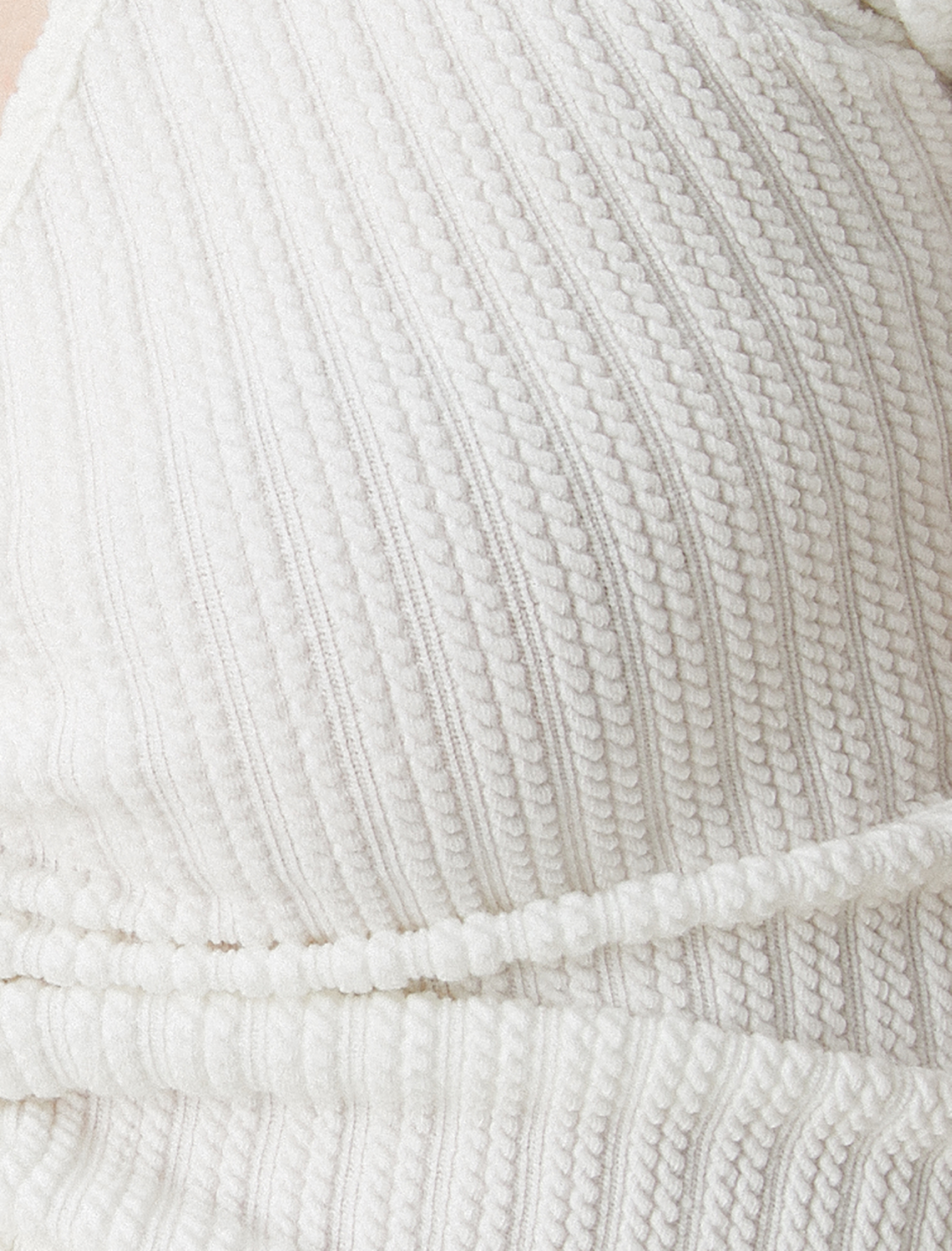   Crop Tişört Büzgülü V Yaka