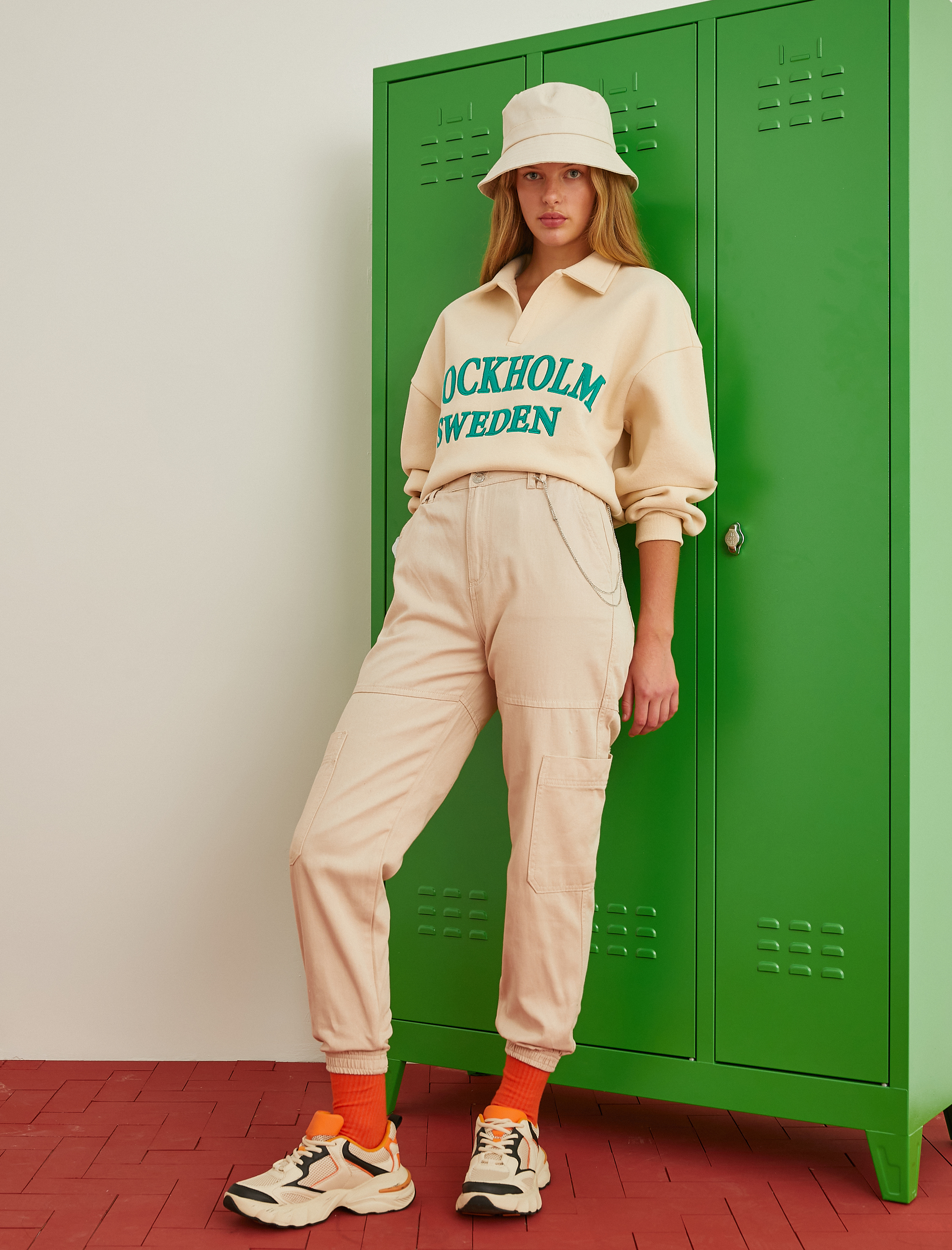   Kot Pantolon Beli Lastikli Rahat Kesim Yüksek Bel