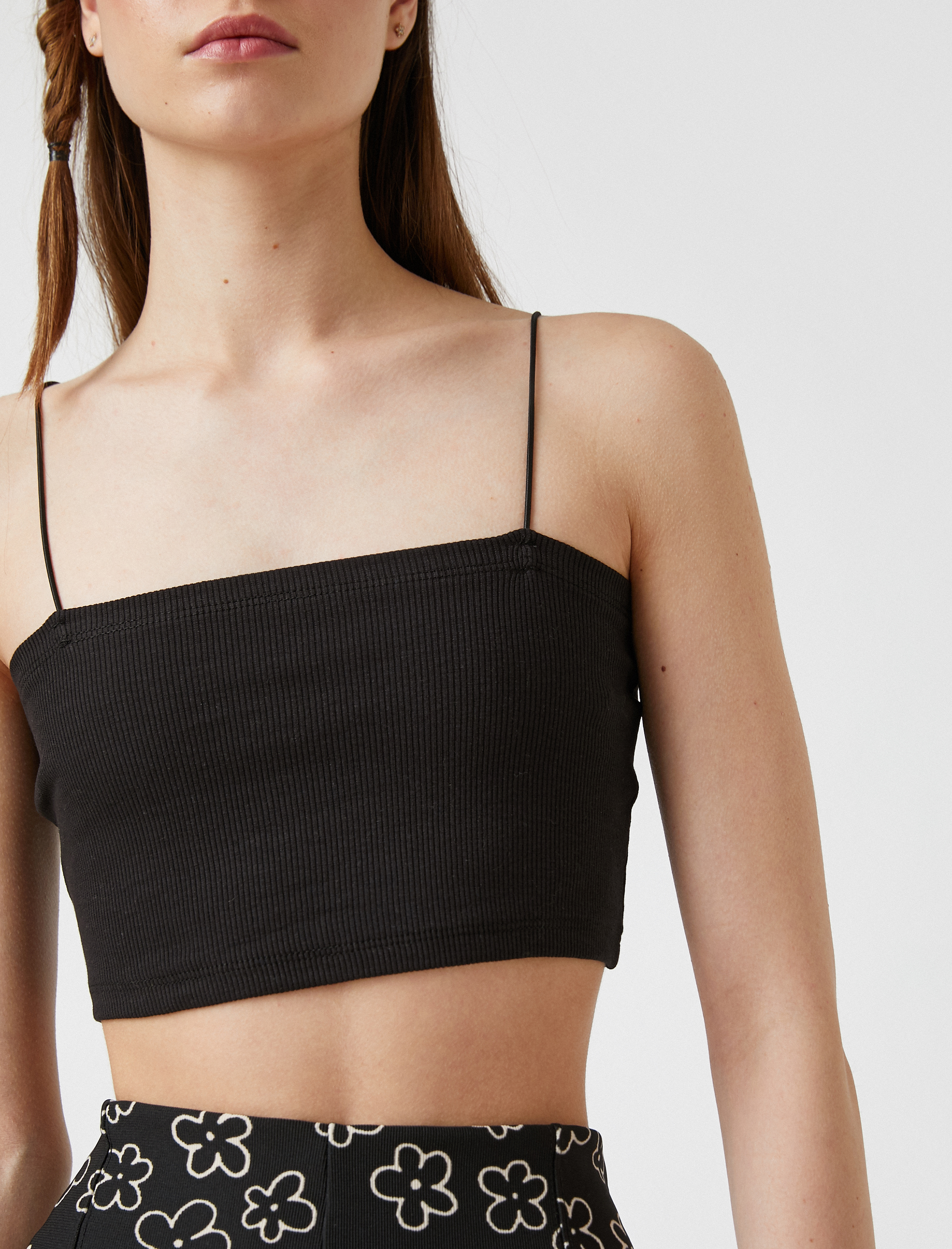 İnce Askılı Crop Atlet