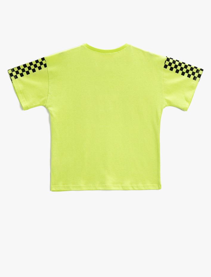 Erkek Çocuk Baskılı Tişört Kısa Kollu Pamuklu