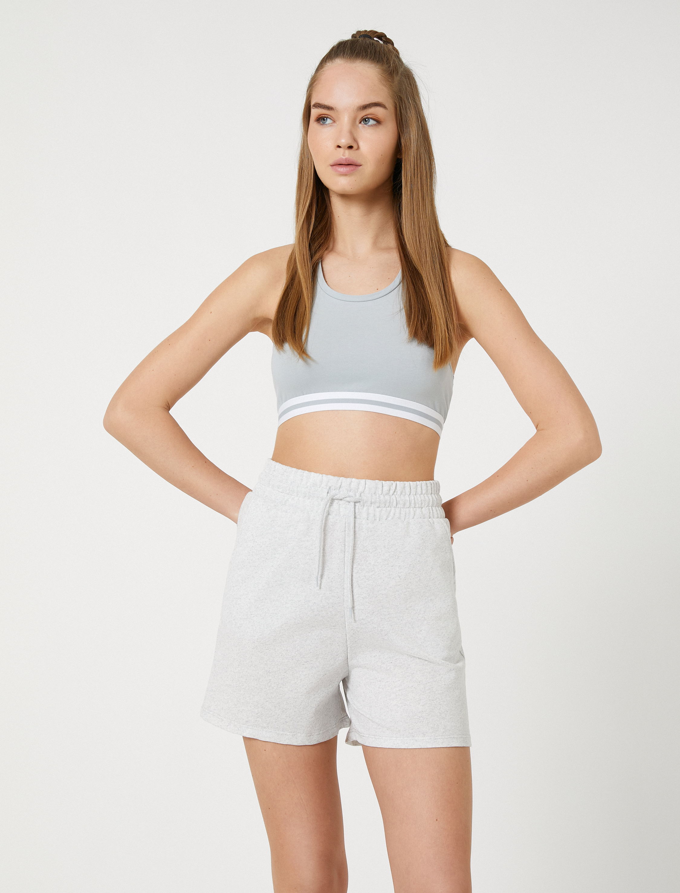   Basic Şort Beli Bağcıklı Rahat Kesim