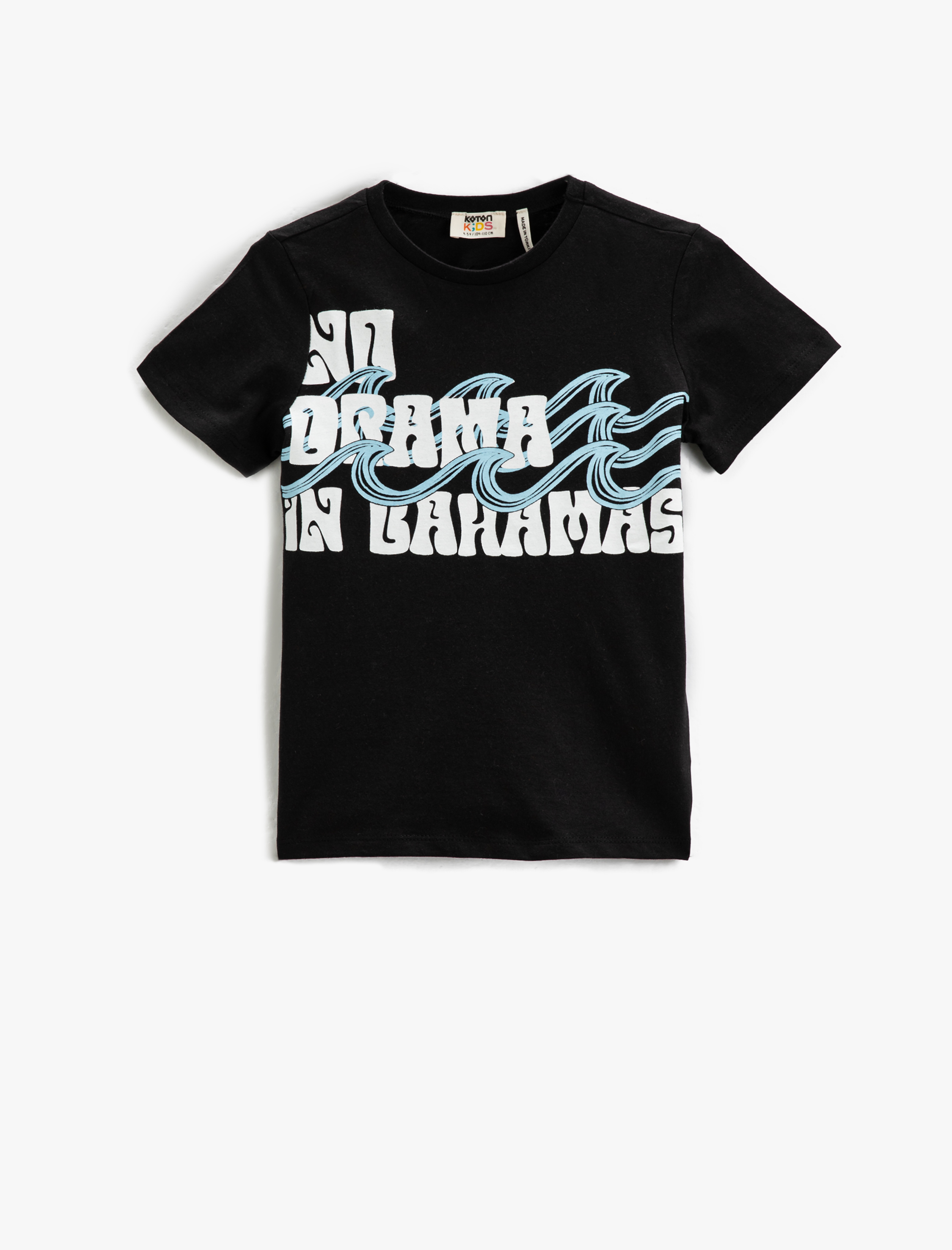  Erkek Çocuk Tişört Kısa Kollu Bisiklet Yaka Baskılı