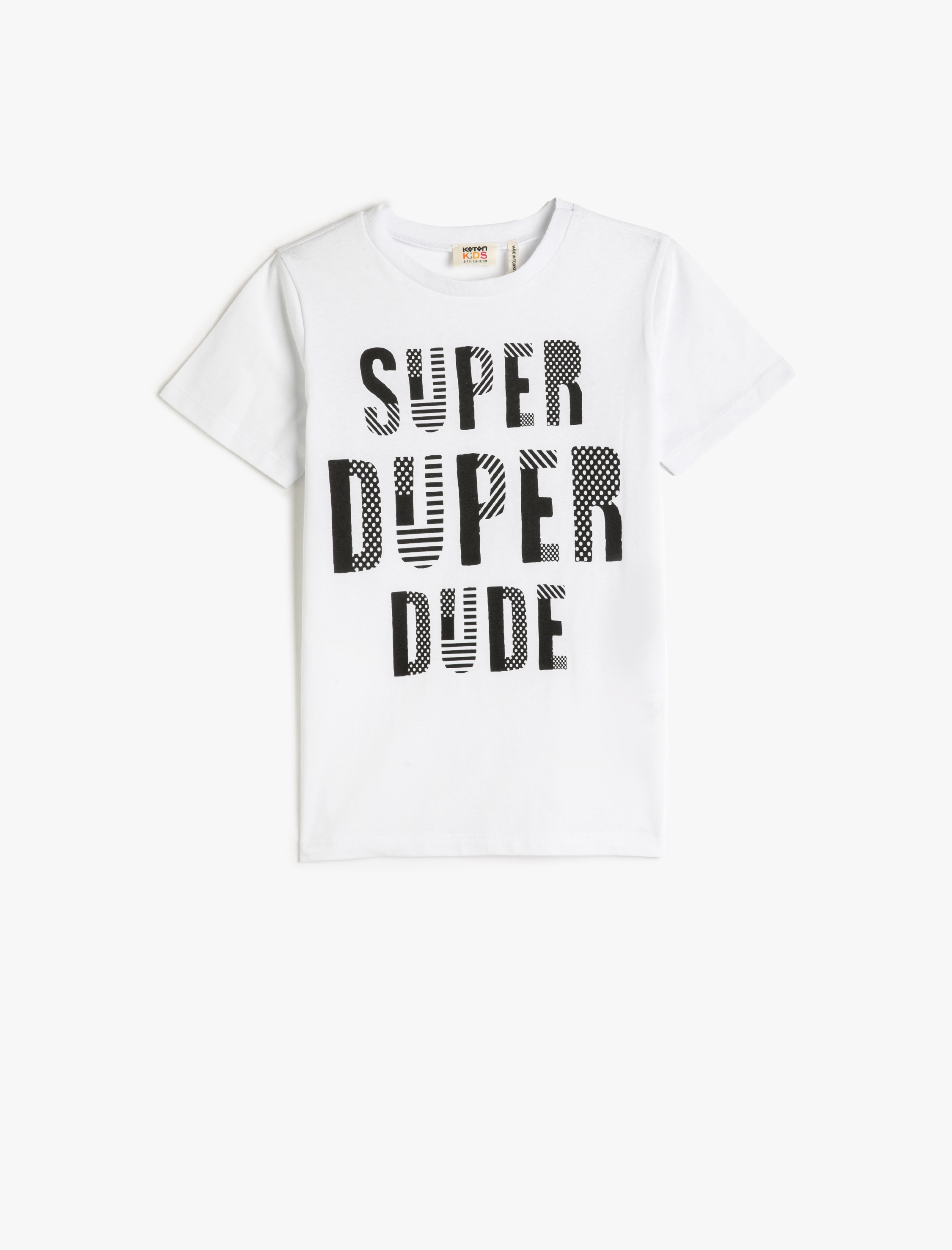  Erkek Çocuk Tişört Baskılı Kısa Kollu Bisiklet Yaka Pamuklu