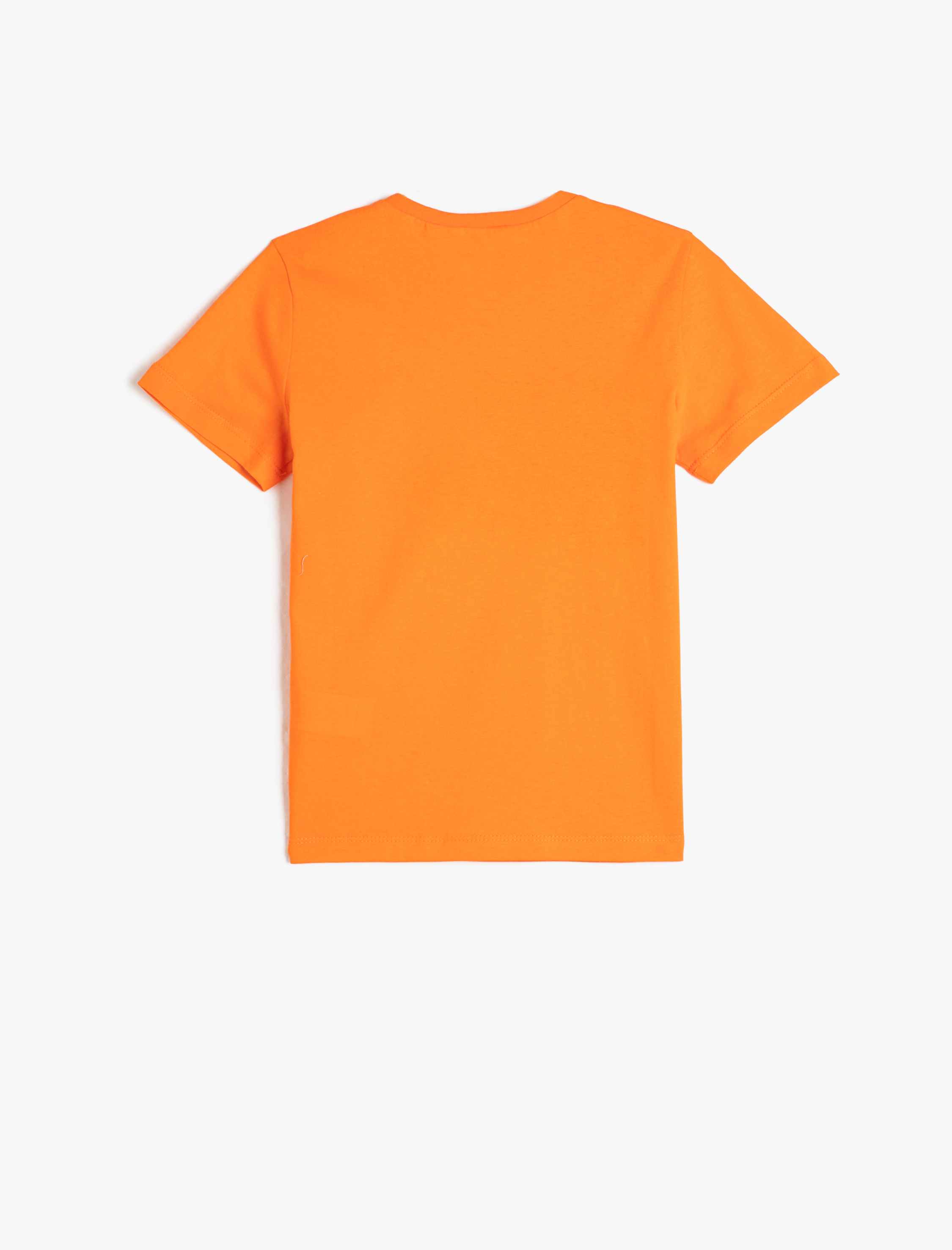  Erkek Çocuk Slogan Baskılı Kısa Kollu Tişört Bisiklet Yaka Pamuklu