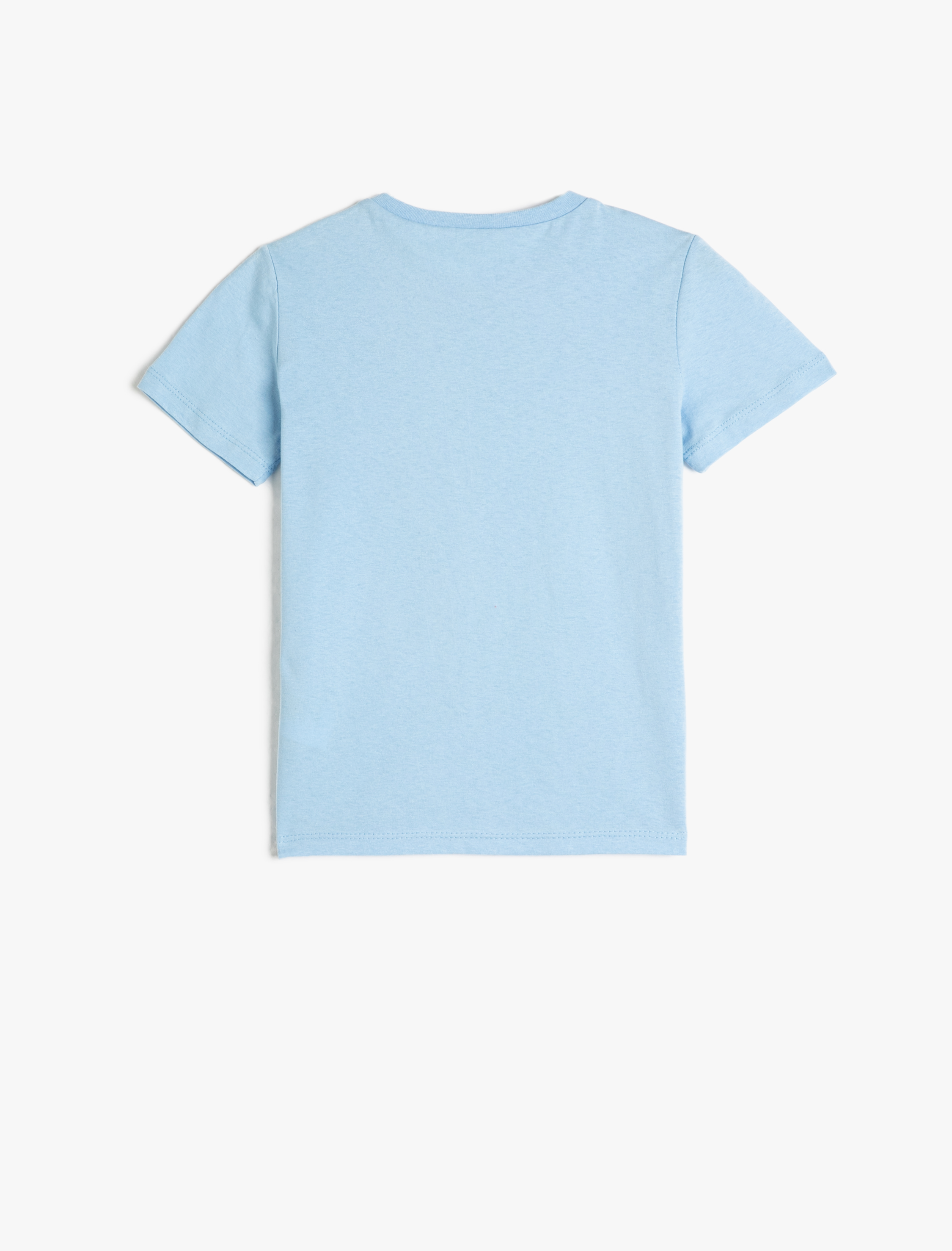  Erkek Çocuk Baskılı Kısa Kollu Tişört Bisiklet Yaka Pamuklu